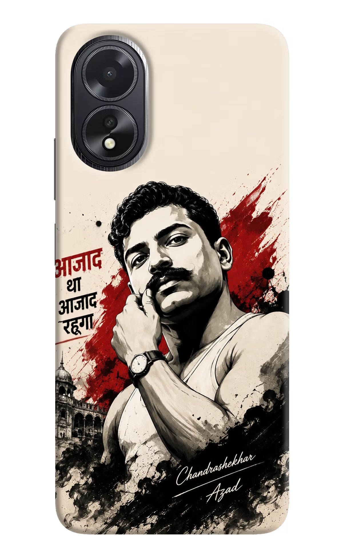 Chandrashekhar Azad Fearless Oppo A18/Oppo A38 Hard Case Back Cover by Casekaro