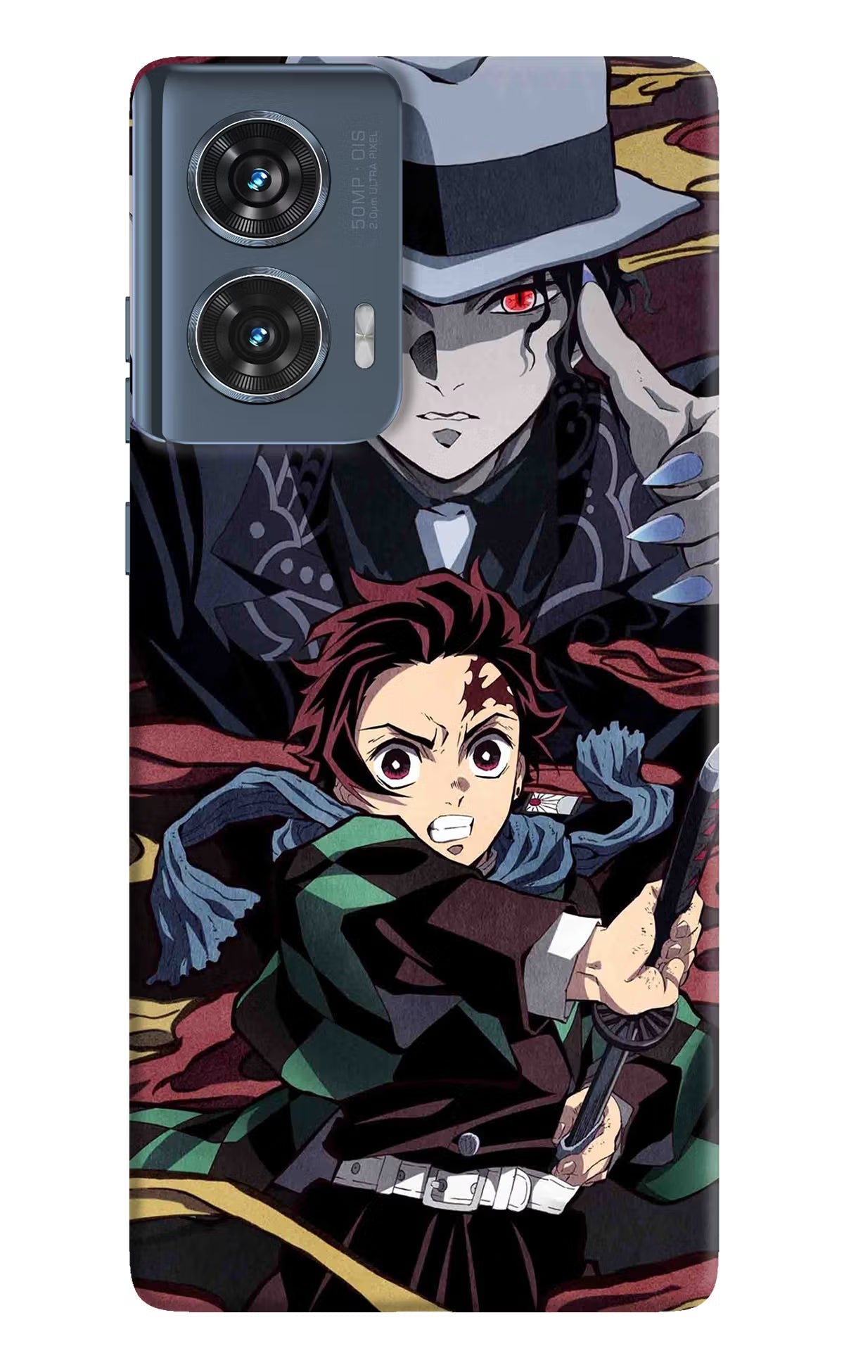 Demon Slayer Moto Edge 50 Fusion Hard Case Back Cover by Casekaro