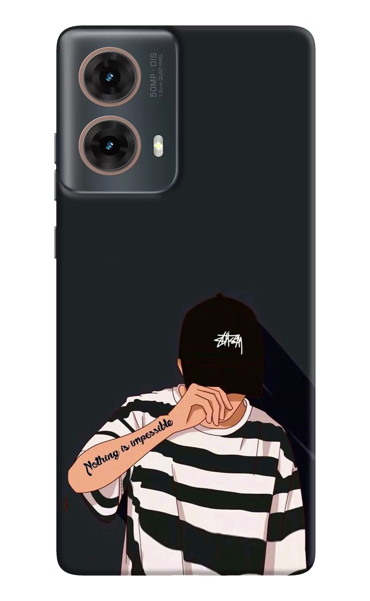 Aesthetic Boy Motorola G85 Hard Case Back Cover by Casekaro