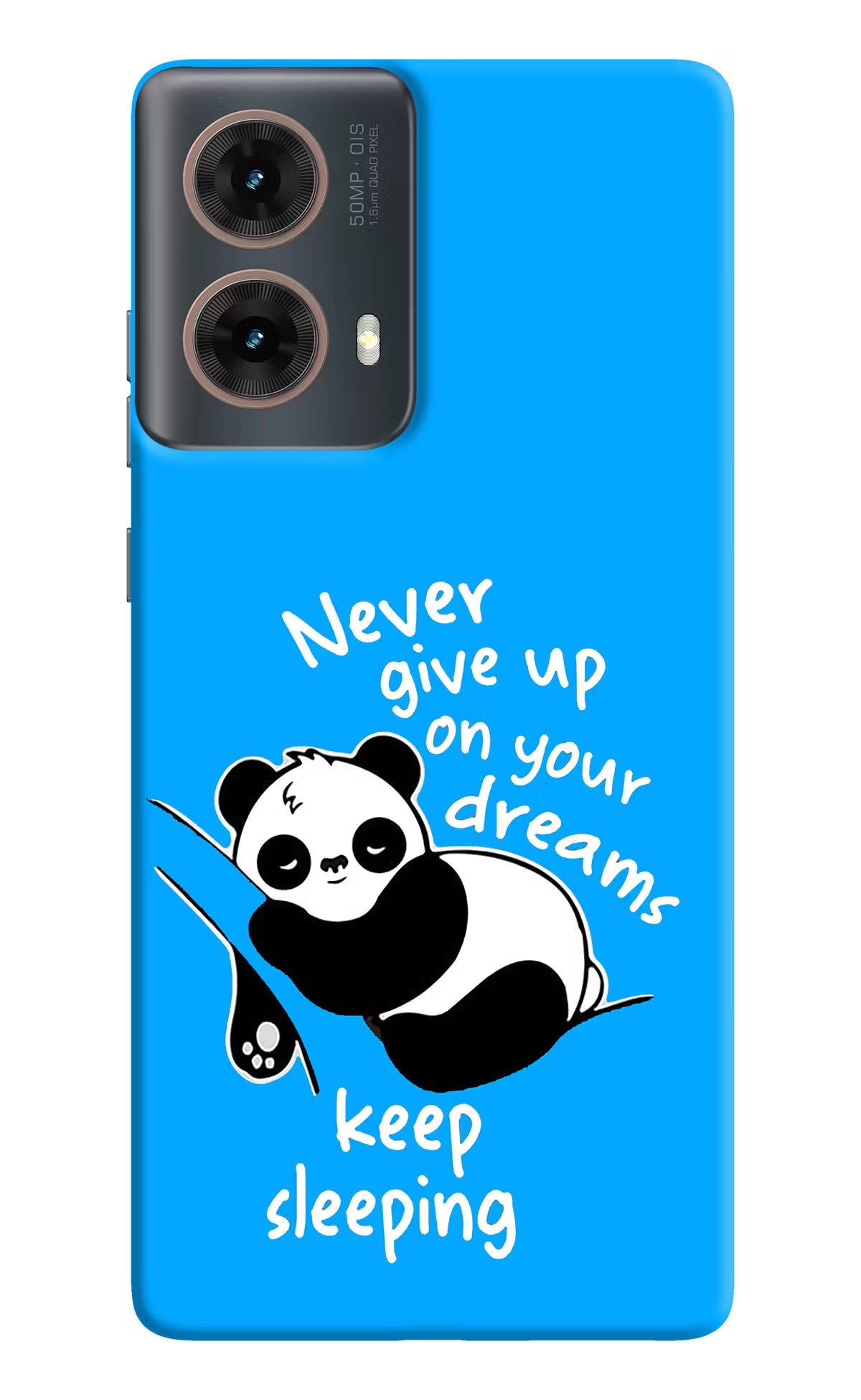 Keep Sleeping Motorola G85 Hard Case Back Cover by Casekaro
