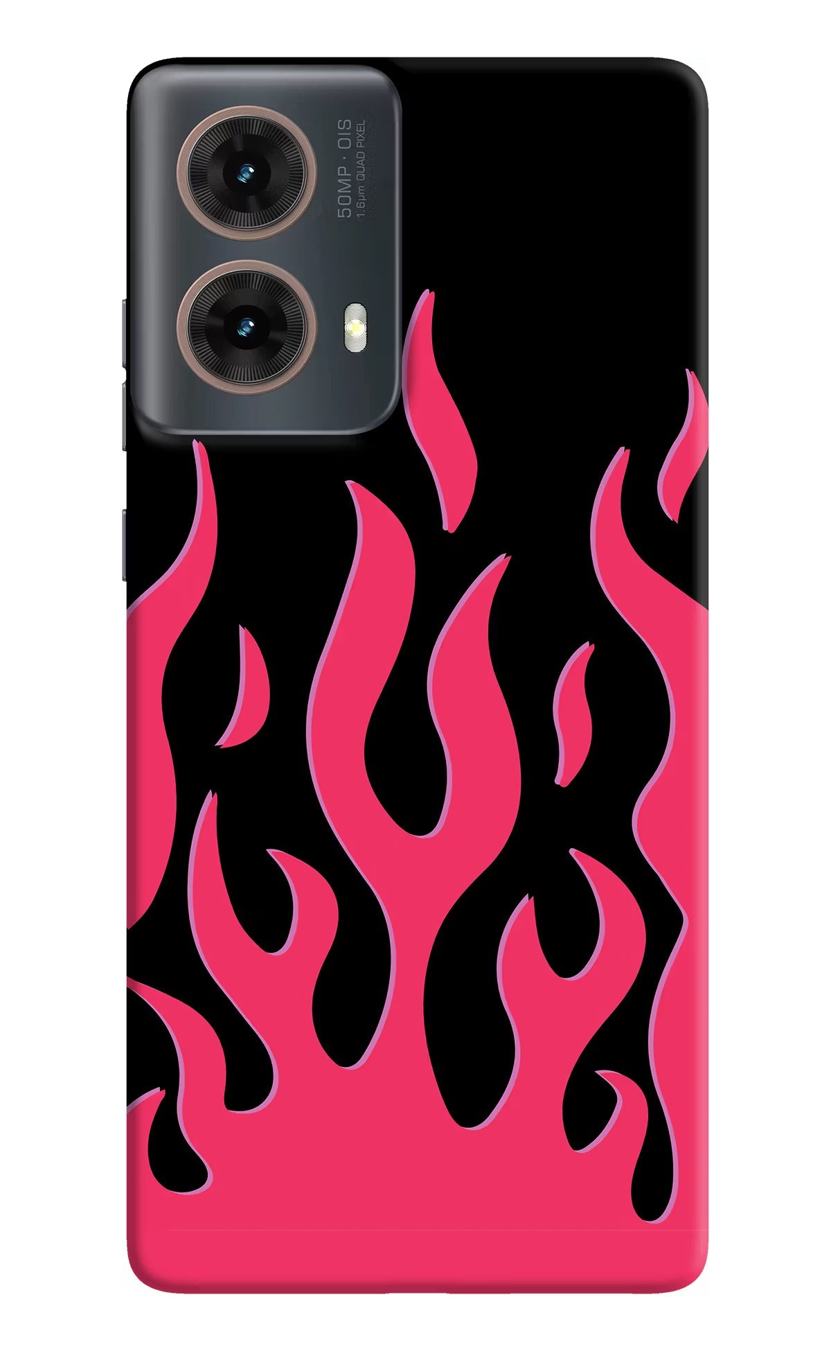Fire Flames Motorola G85 Hard Case Back Cover by Casekaro