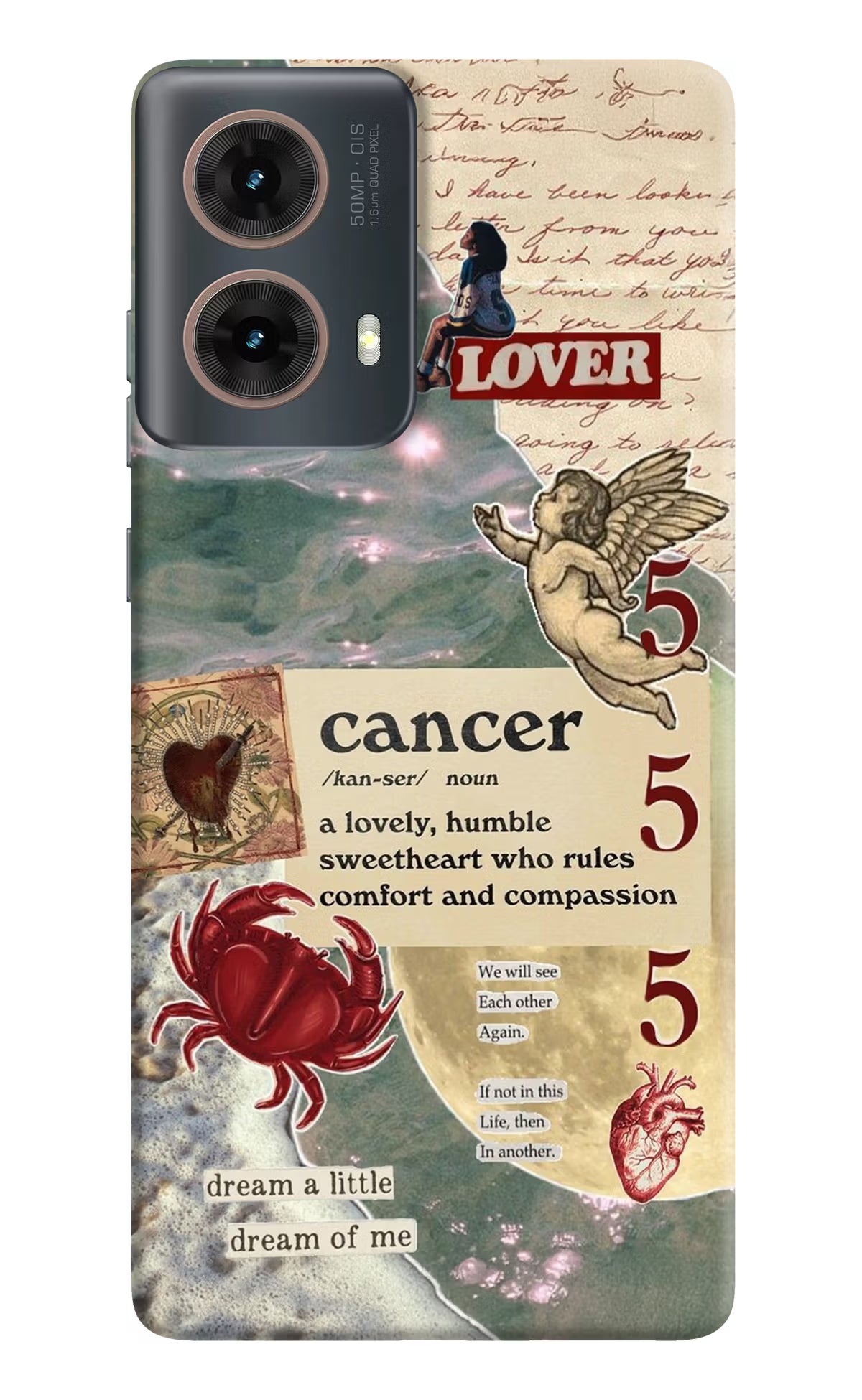 Cancer Zodiac Motorola G85 Hard Case Back Cover by Casekaro