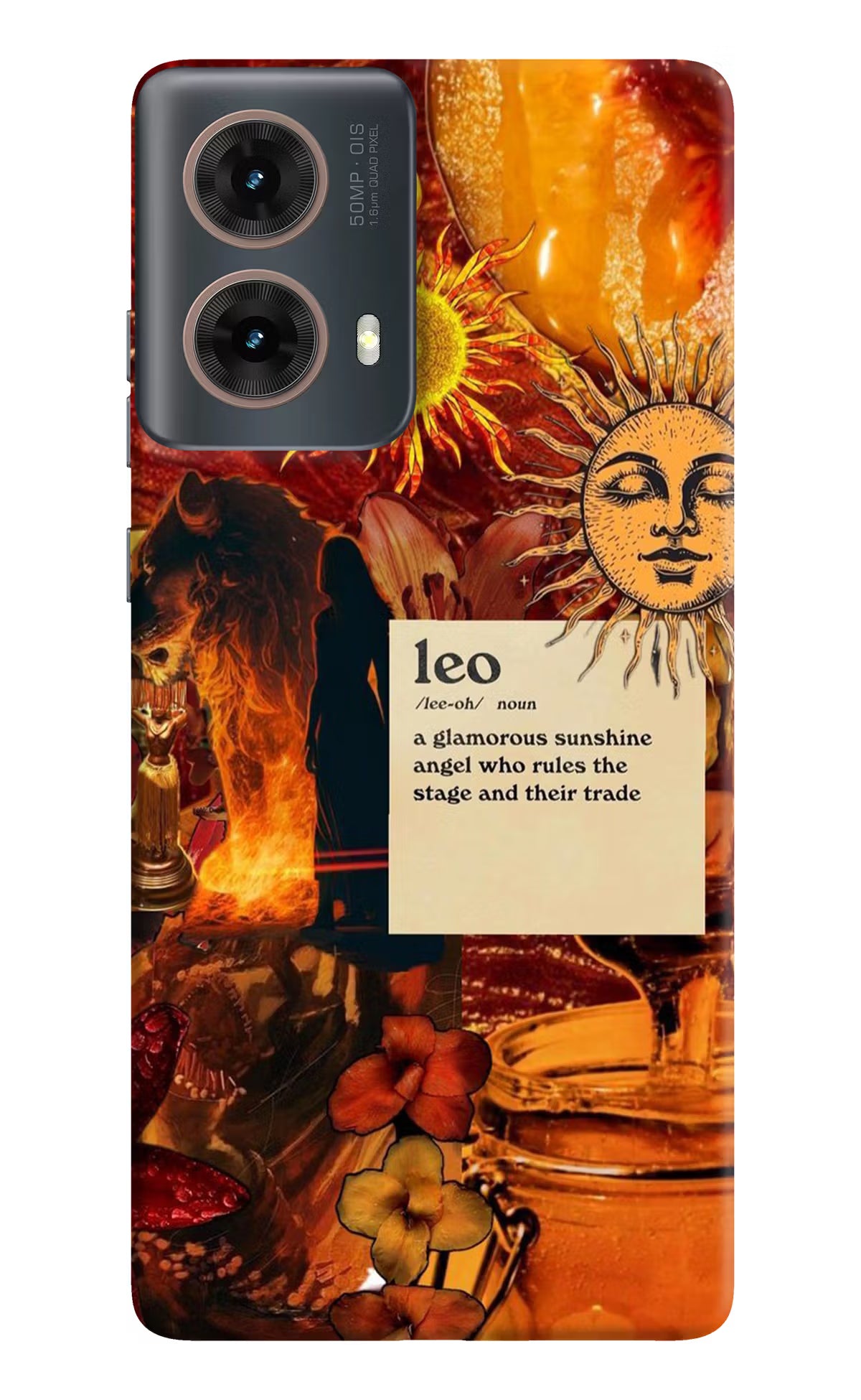 Leo Zodiac Motorola G85 Hard Case Back Cover by Casekaro