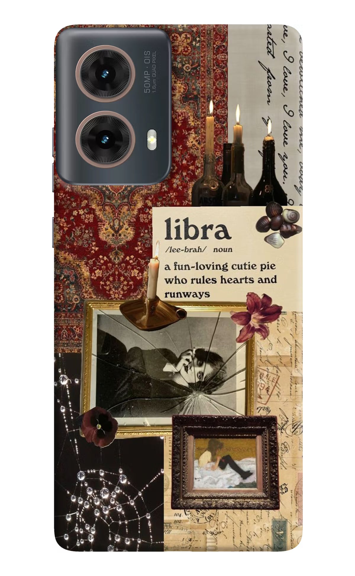 Libra Zodiac Motorola G85 Hard Case Back Cover by Casekaro