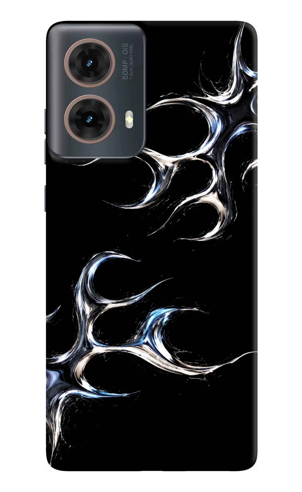 Chrome Tribal Motorola G85 Hard Case Back Cover by Casekaro
