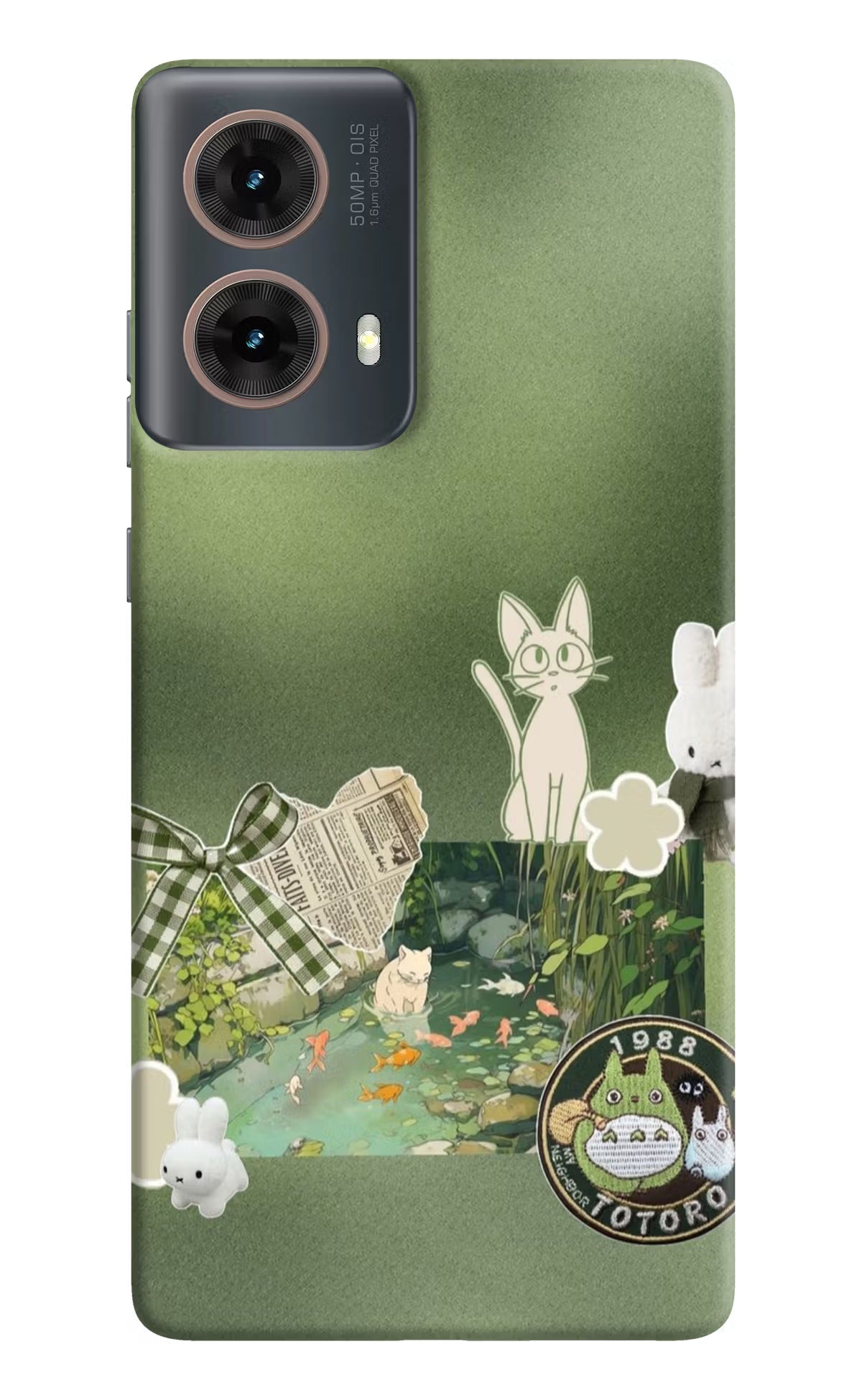 Aesthetic anime Motorola G85 Hard Case Back Cover by Casekaro