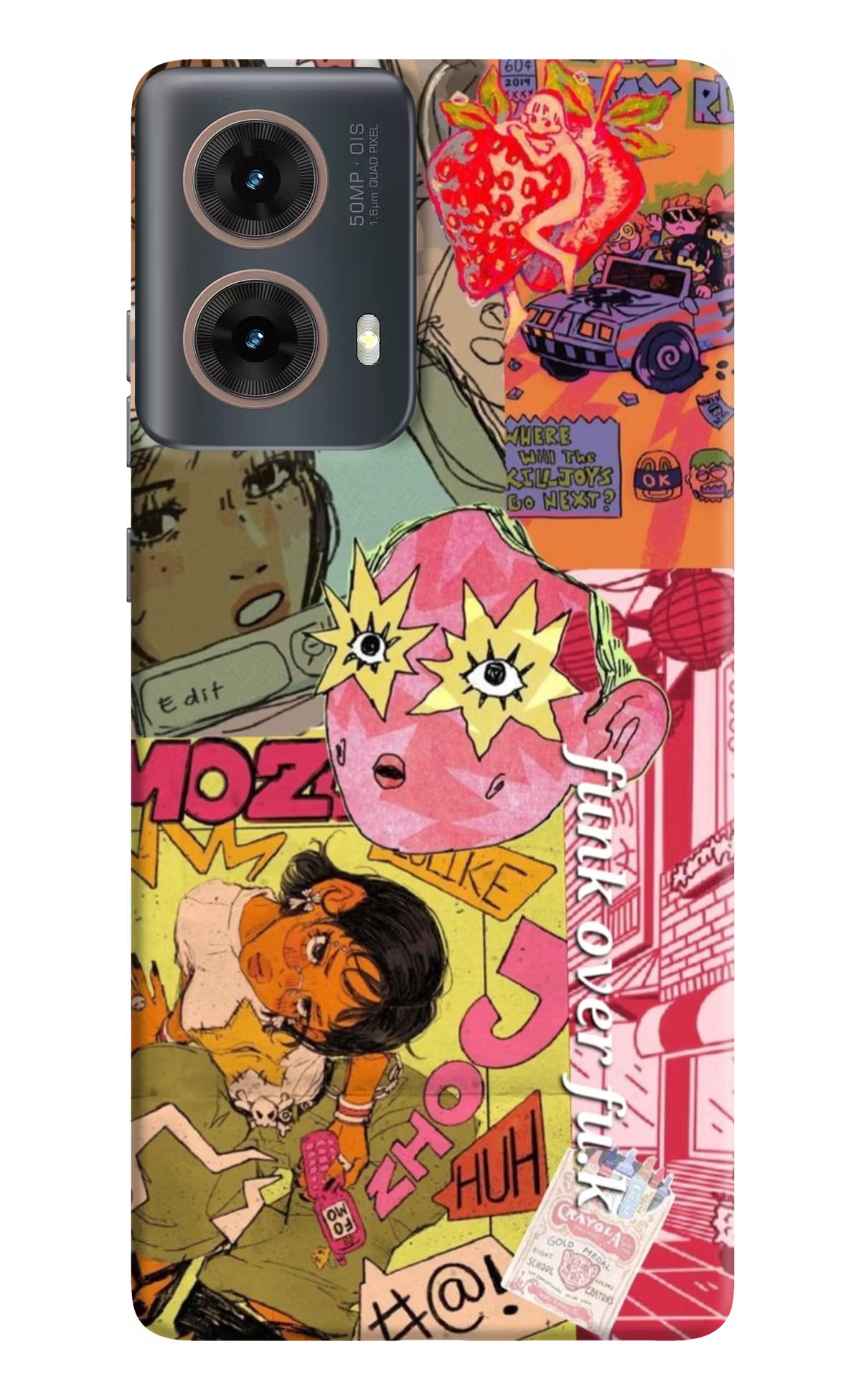 Funkover Motorola G85 Hard Case Back Cover by Casekaro