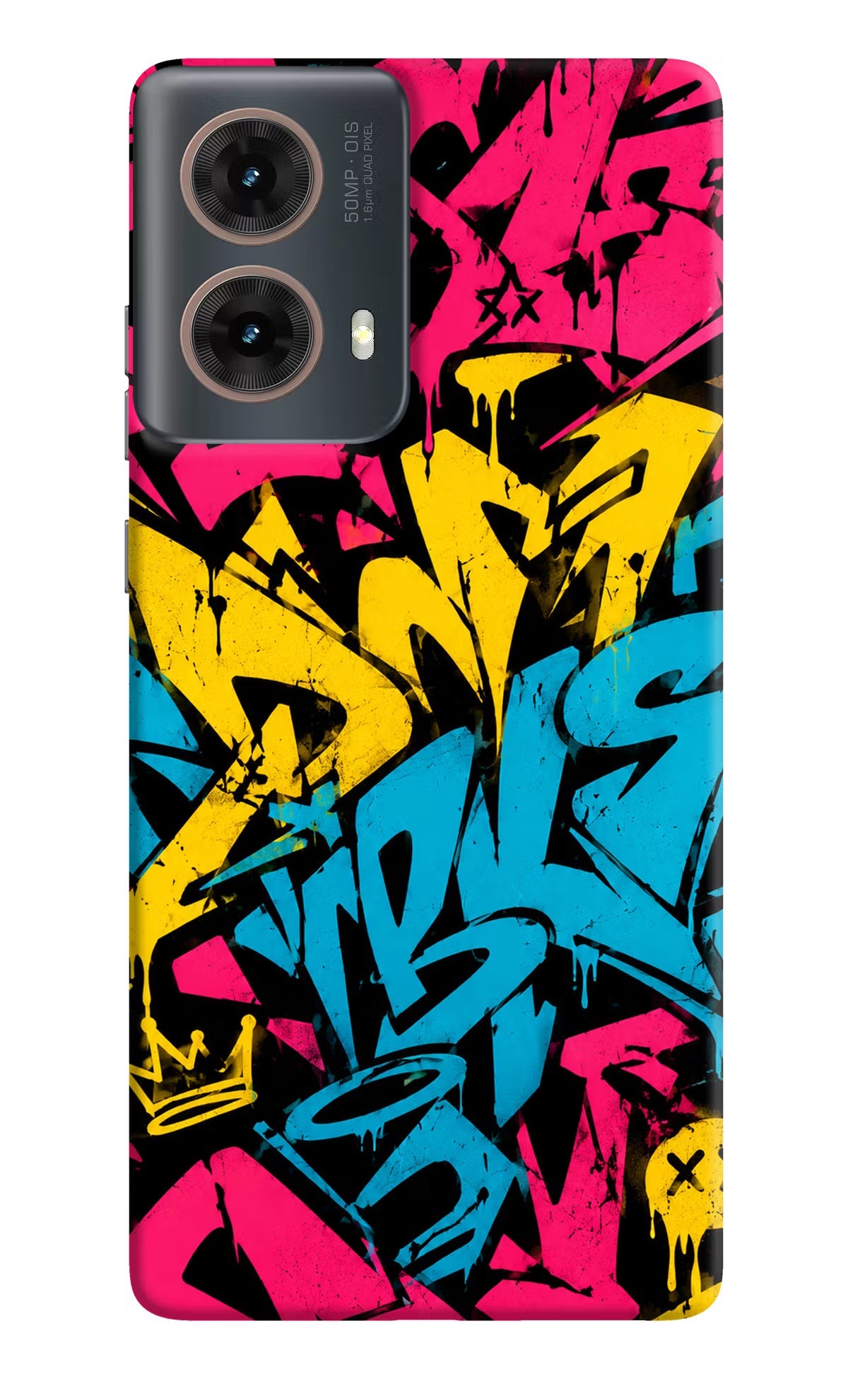 Graffiti Vibe Motorola G85 Hard Case Back Cover by Casekaro