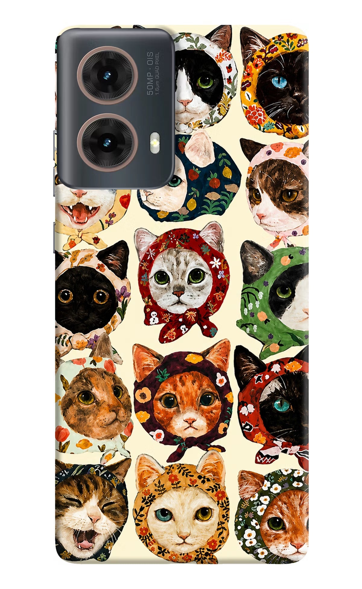 Cool Cat Motorola G85 Hard Case Back Cover by Casekaro