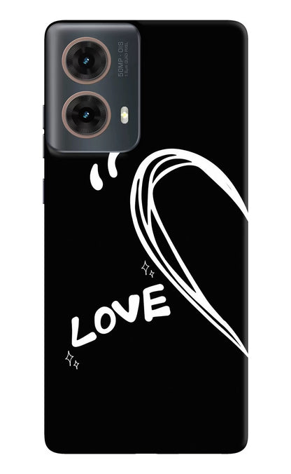 Love Line Motorola G85 Hard Case Back Cover by Casekaro