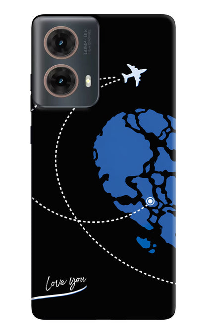 Love Orbit Motorola G85 Hard Case Back Cover by Casekaro