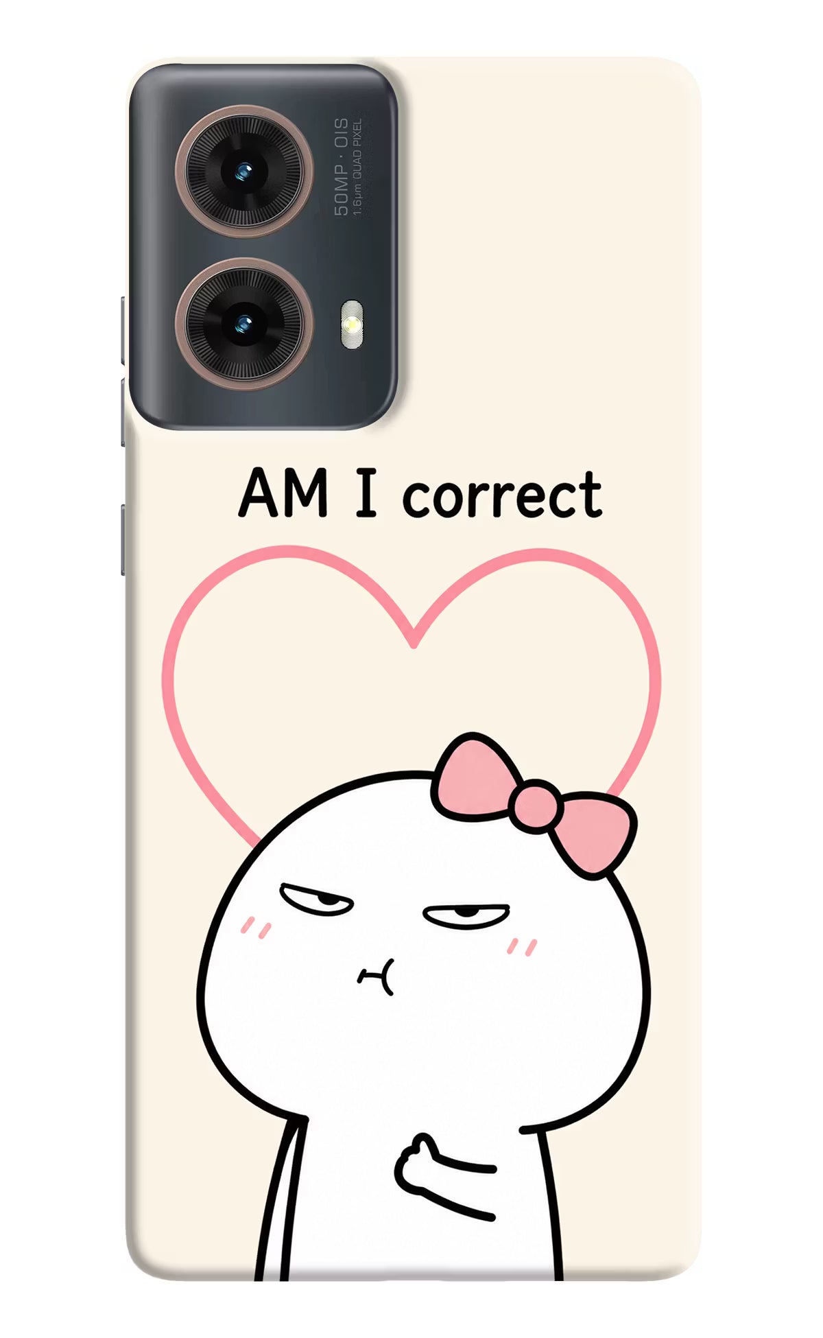 Always Right Motorola G85 Hard Case Back Cover by Casekaro
