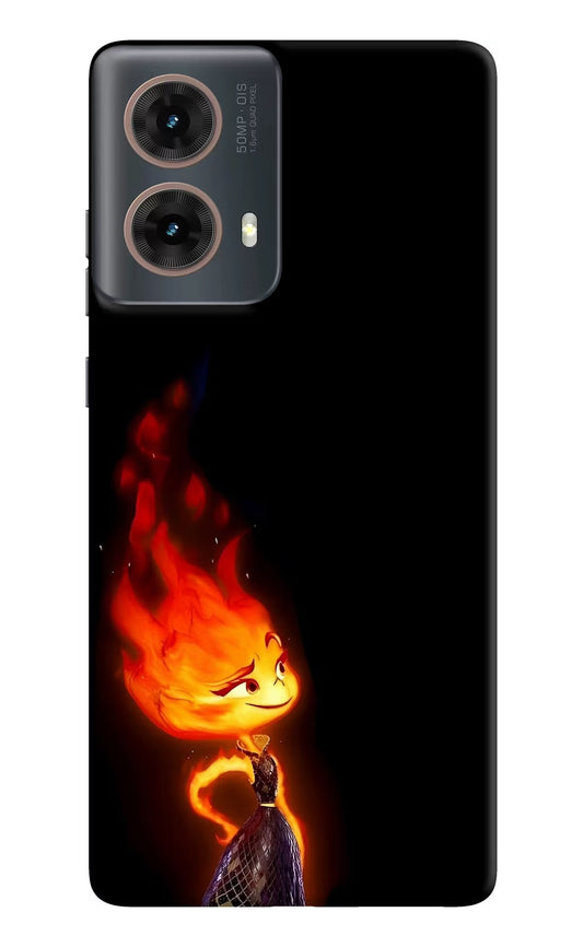 Ember Flame Motorola G85 Hard Case Back Cover by Casekaro