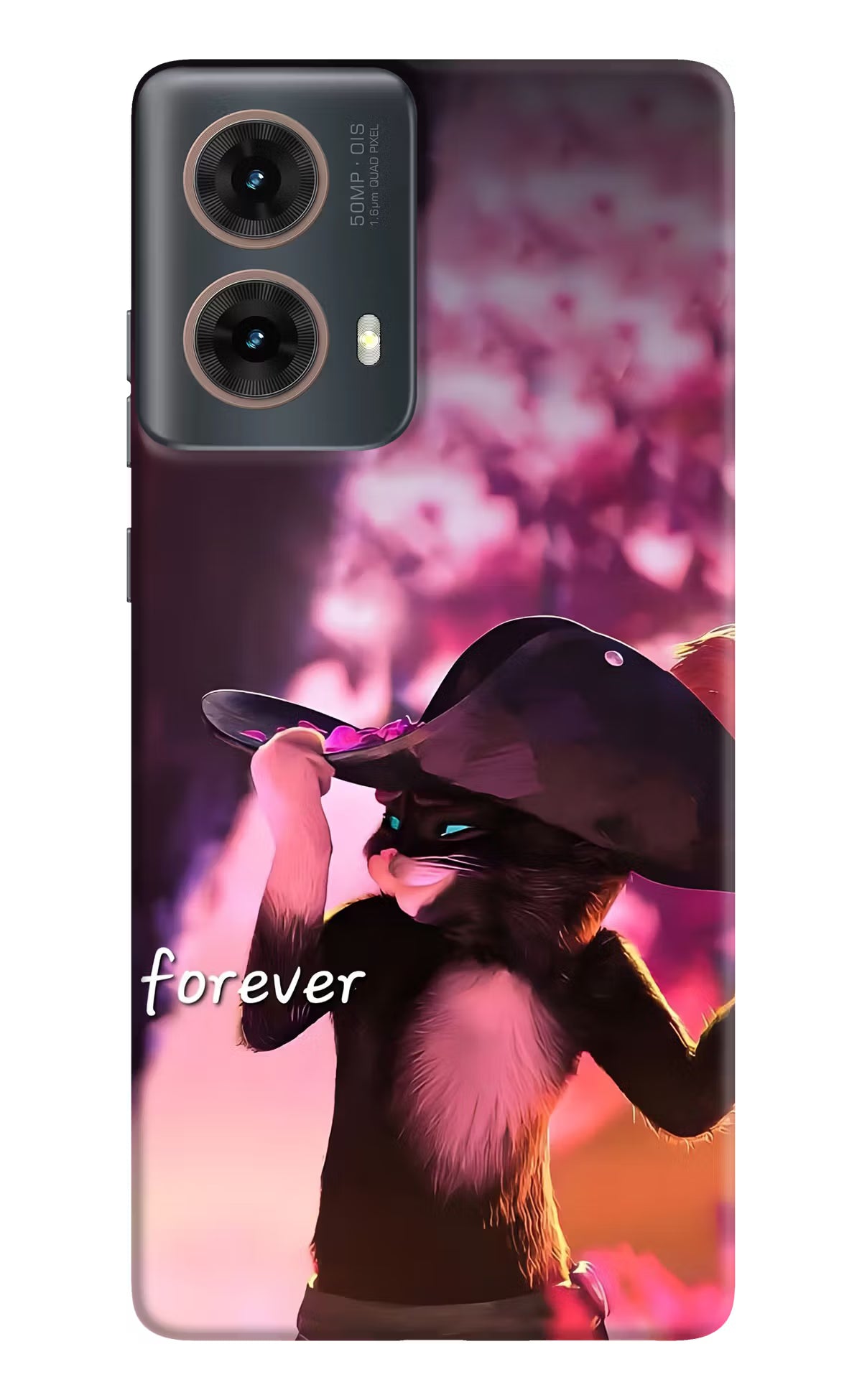 Forever Cat Motorola G85 Hard Case Back Cover by Casekaro