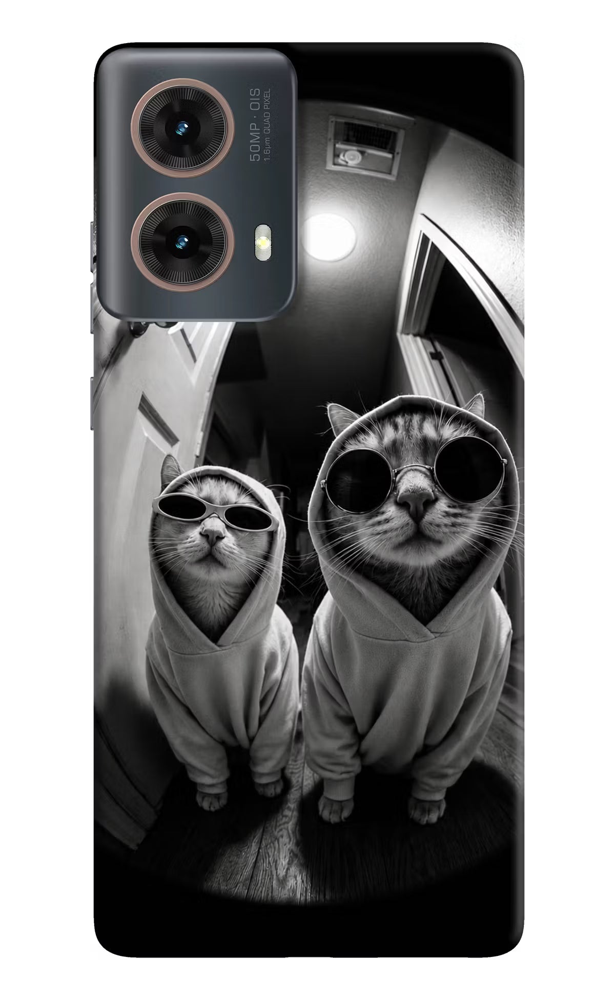 Hood Cats Motorola G85 Hard Case Back Cover by Casekaro