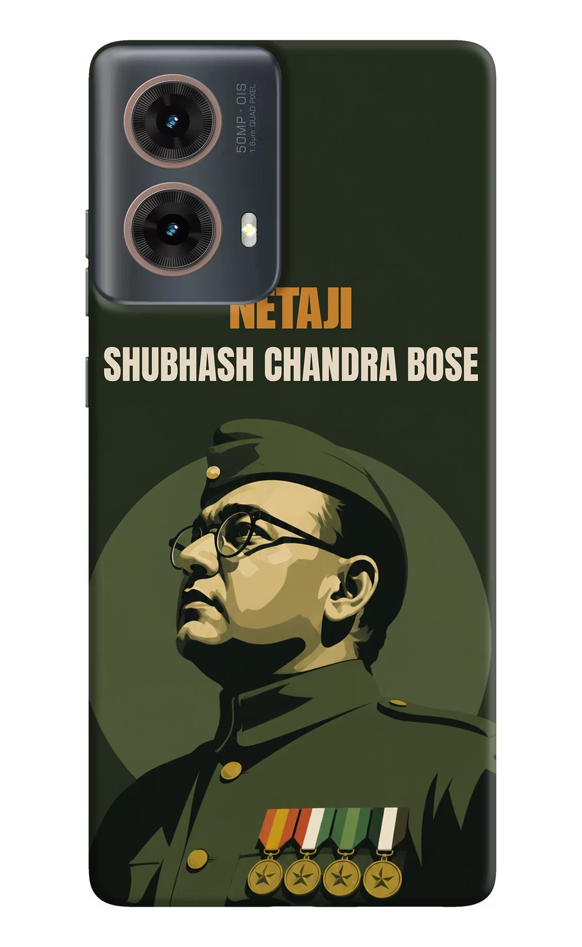 Netaji Legacy Motorola G85 Hard Case Back Cover by Casekaro