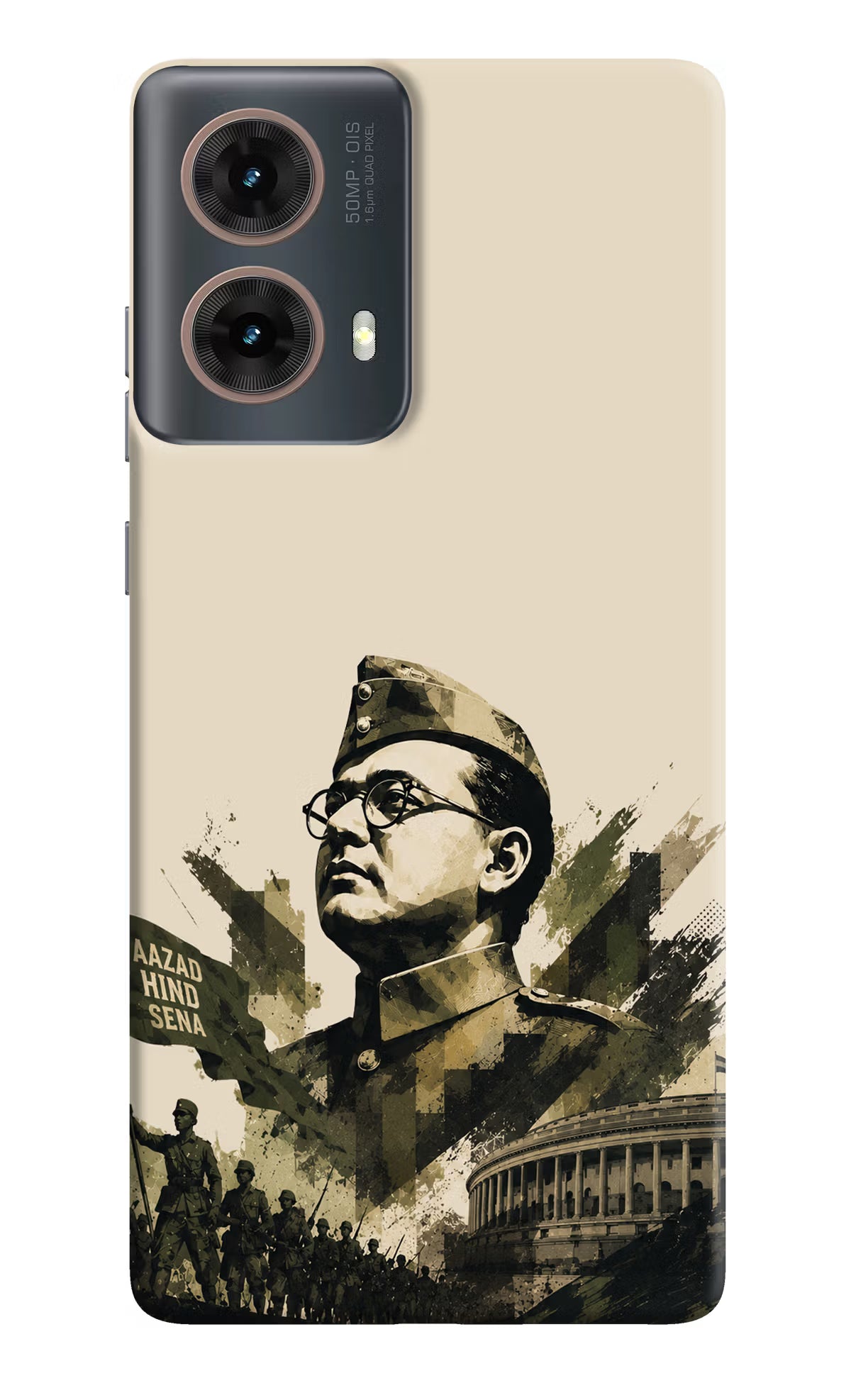 Netaji Rising Motorola G85 Hard Case Back Cover by Casekaro