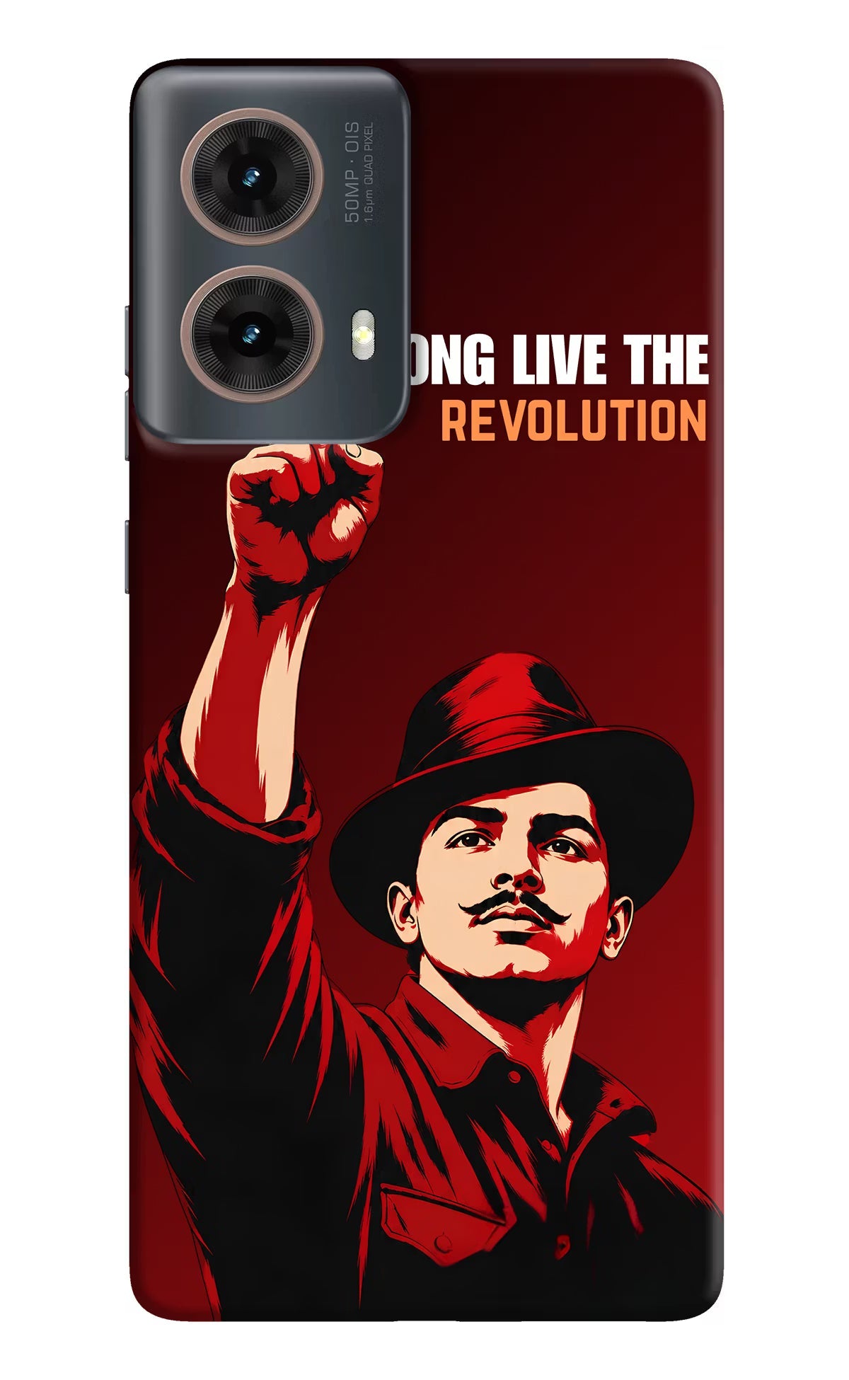 Bhagat Singh Revolution Motorola G85 Hard Case Back Cover by Casekaro