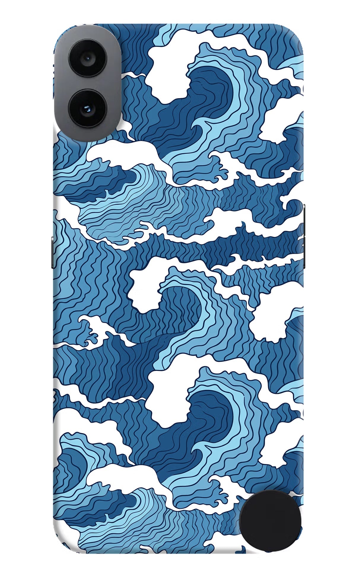 Blue Waves CMF by Nothing Phone 1 Hard Case Back Cover by Casekaro