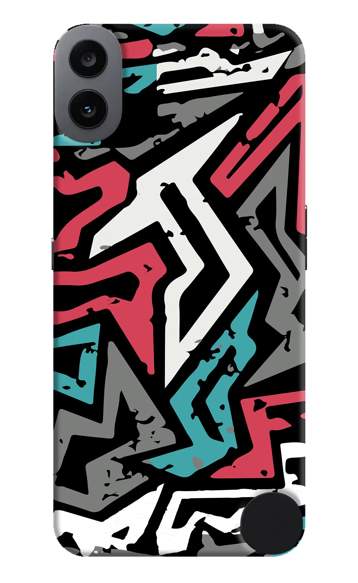 Geometric Graffiti CMF by Nothing Phone 1 Hard Case Back Cover by Casekaro