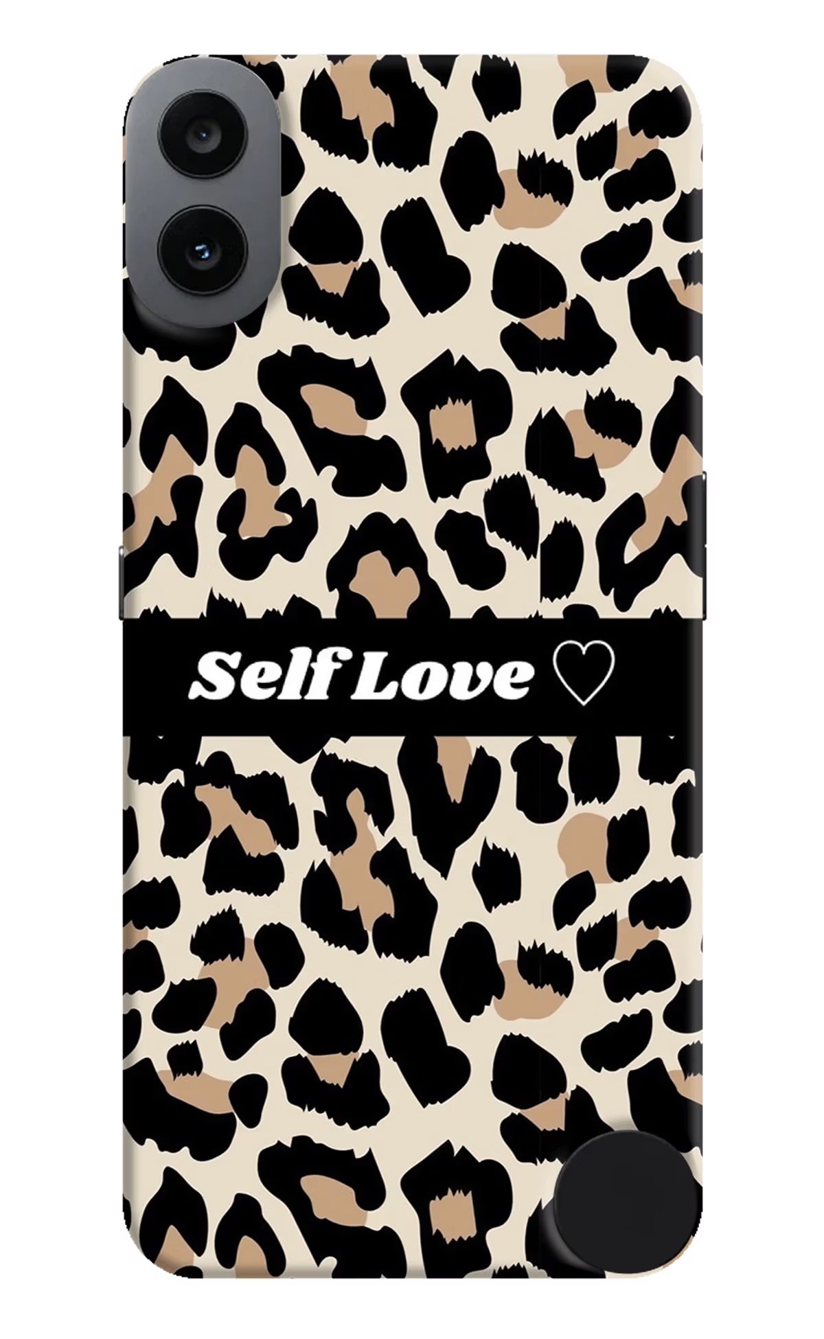 Leopard Print Self Love CMF by Nothing Phone 1 Hard Case Back Cover by Casekaro