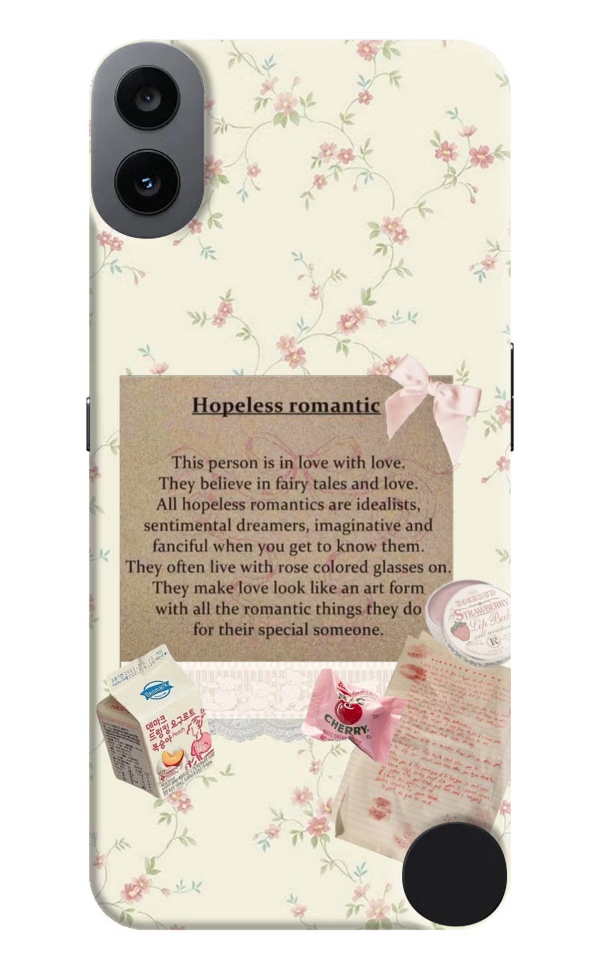 Hopeless Romantic CMF by Nothing Phone 1 Hard Case Back Cover by Casekaro