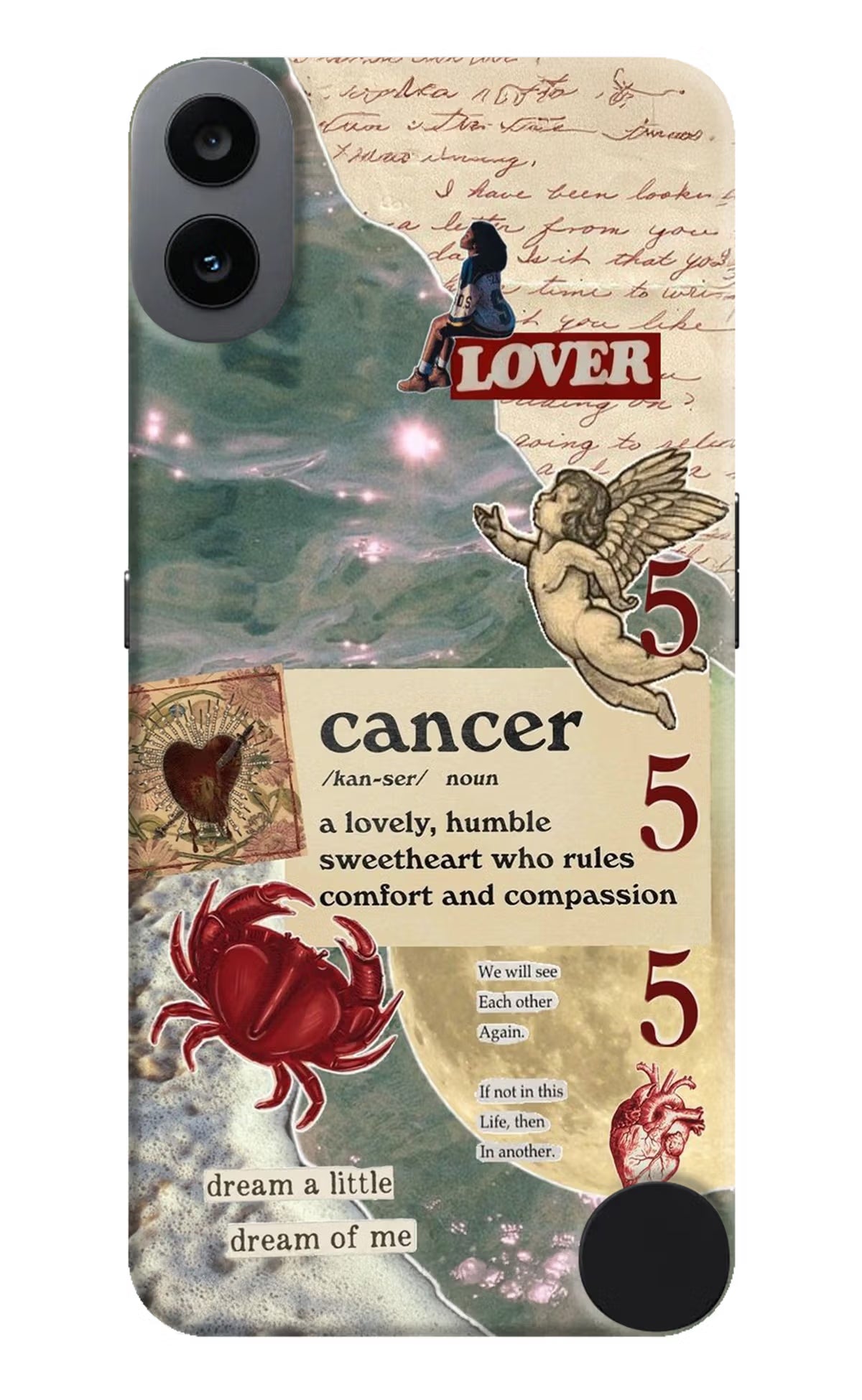 Cancer Zodiac CMF by Nothing Phone 1 Hard Case Back Cover by Casekaro