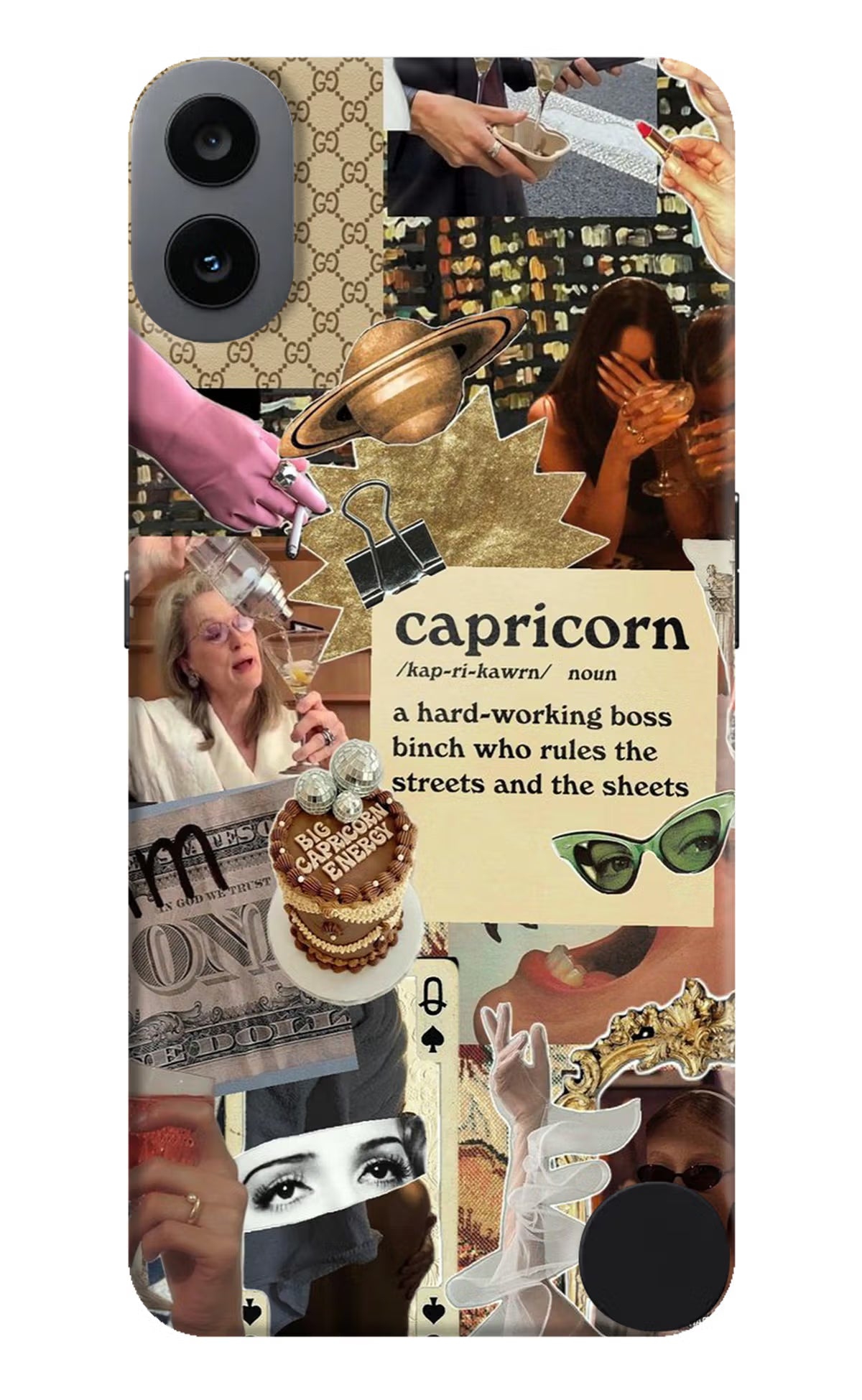 Capricorn Zodiac CMF by Nothing Phone 1 Hard Case Back Cover by Casekaro