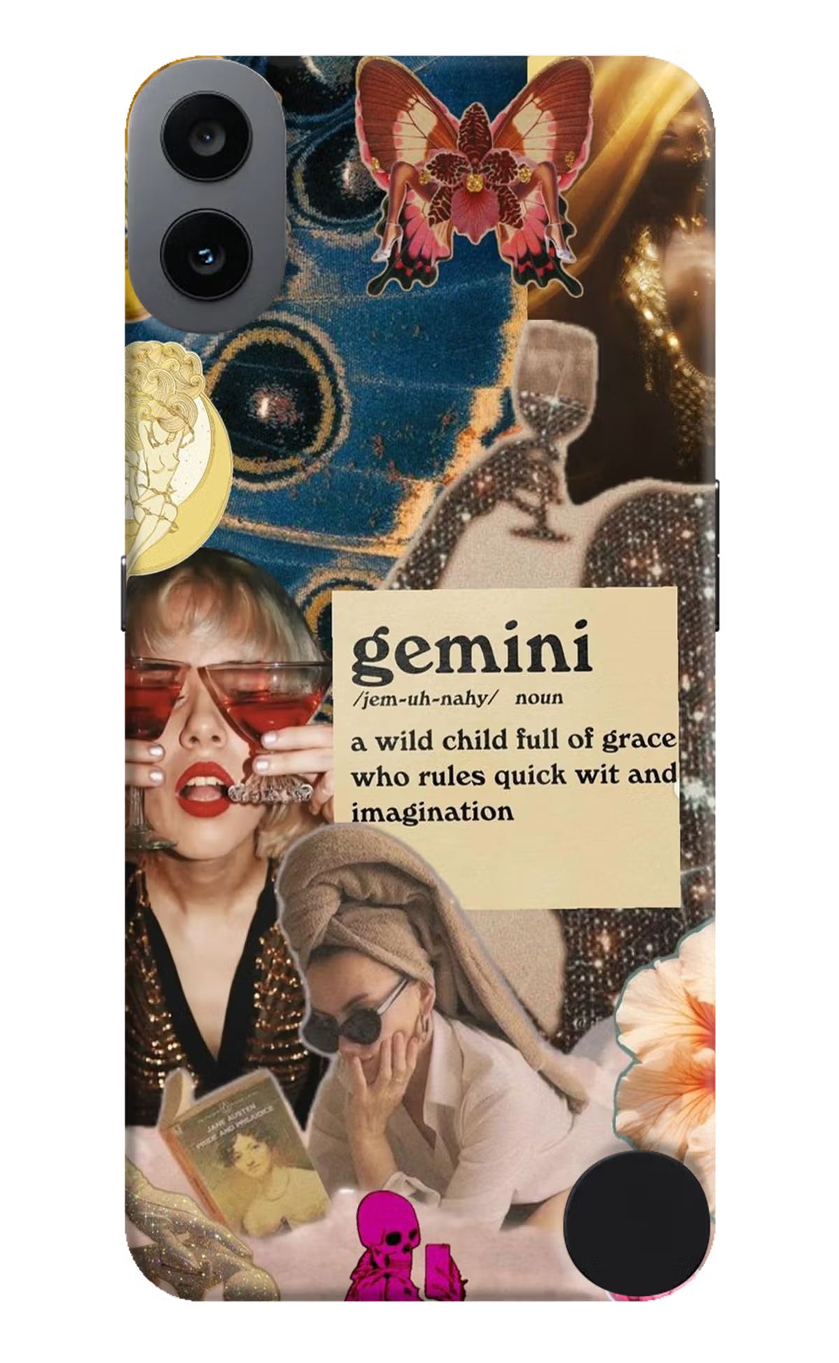 Gemini Zodiac CMF by Nothing Phone 1 Hard Case Back Cover by Casekaro