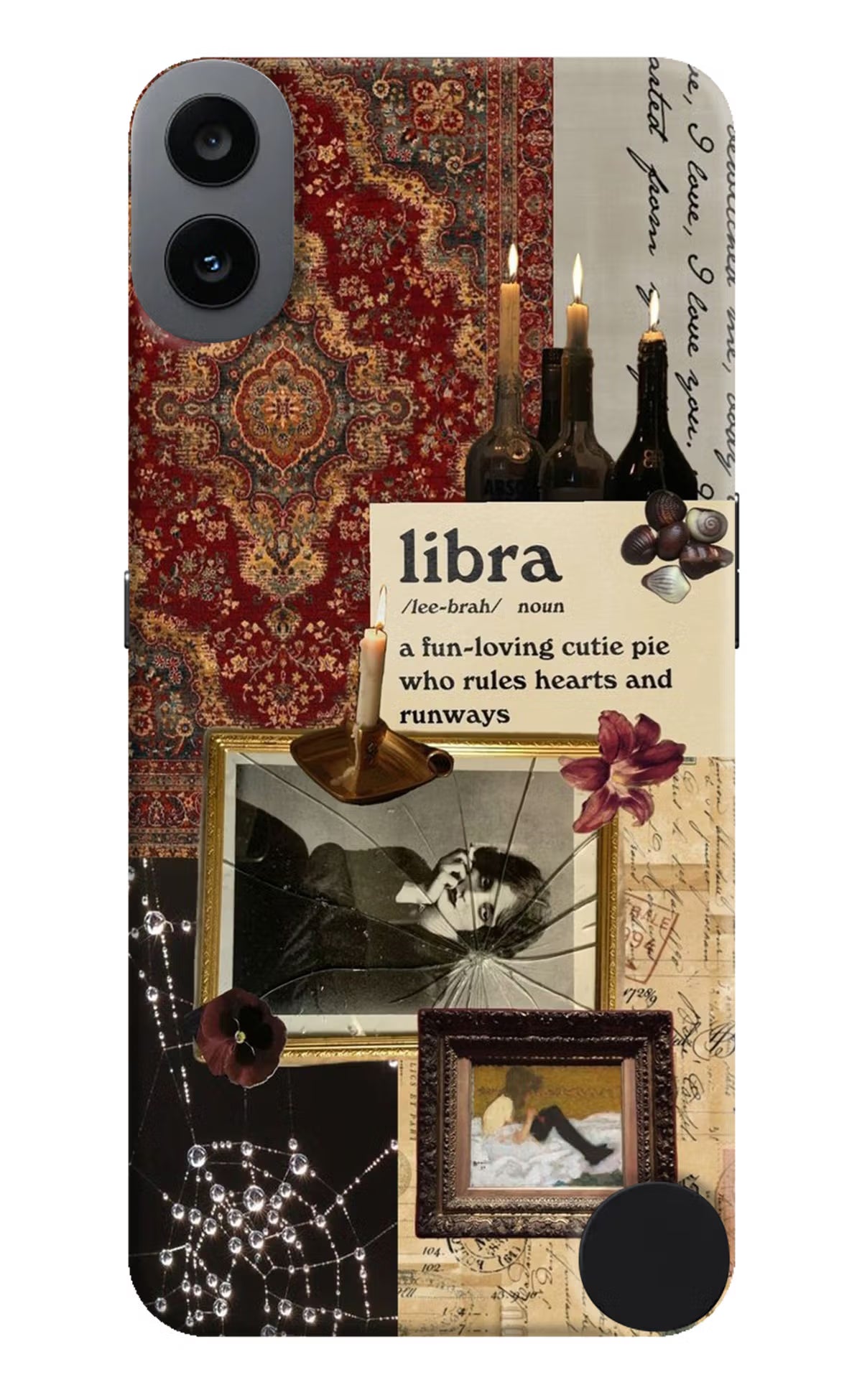 Libra Zodiac CMF by Nothing Phone 1 Hard Case Back Cover by Casekaro