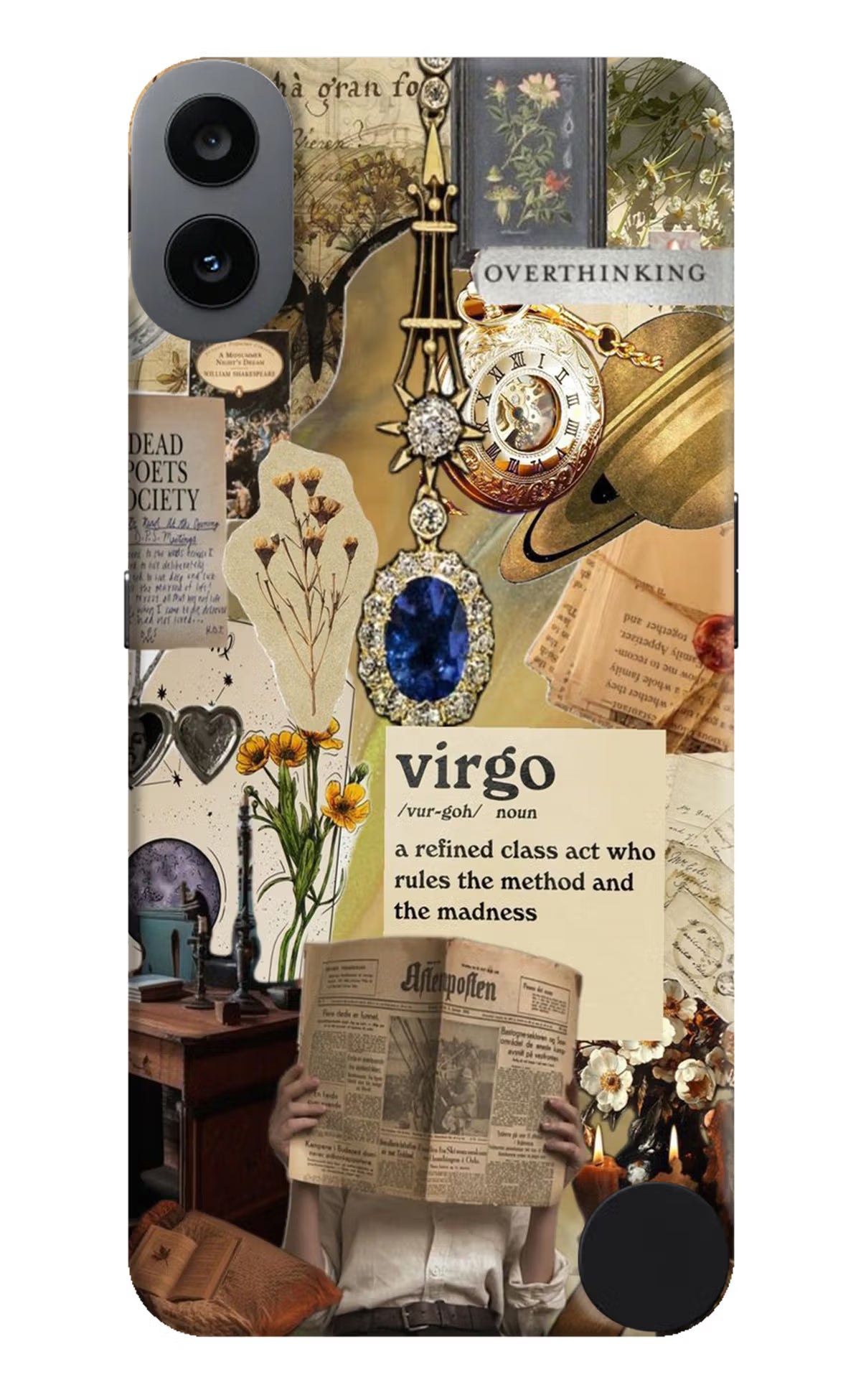 Virgo Zodiac CMF by Nothing Phone 1 Hard Case Back Cover by Casekaro