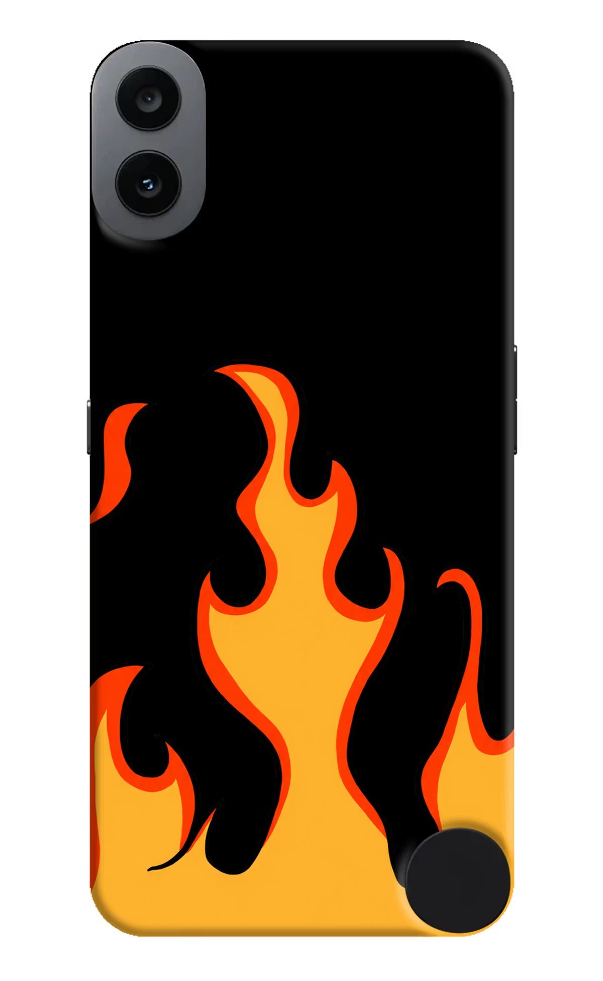 Fired Up – Black CMF by Nothing Phone 1 Hard Case Back Cover by Casekaro