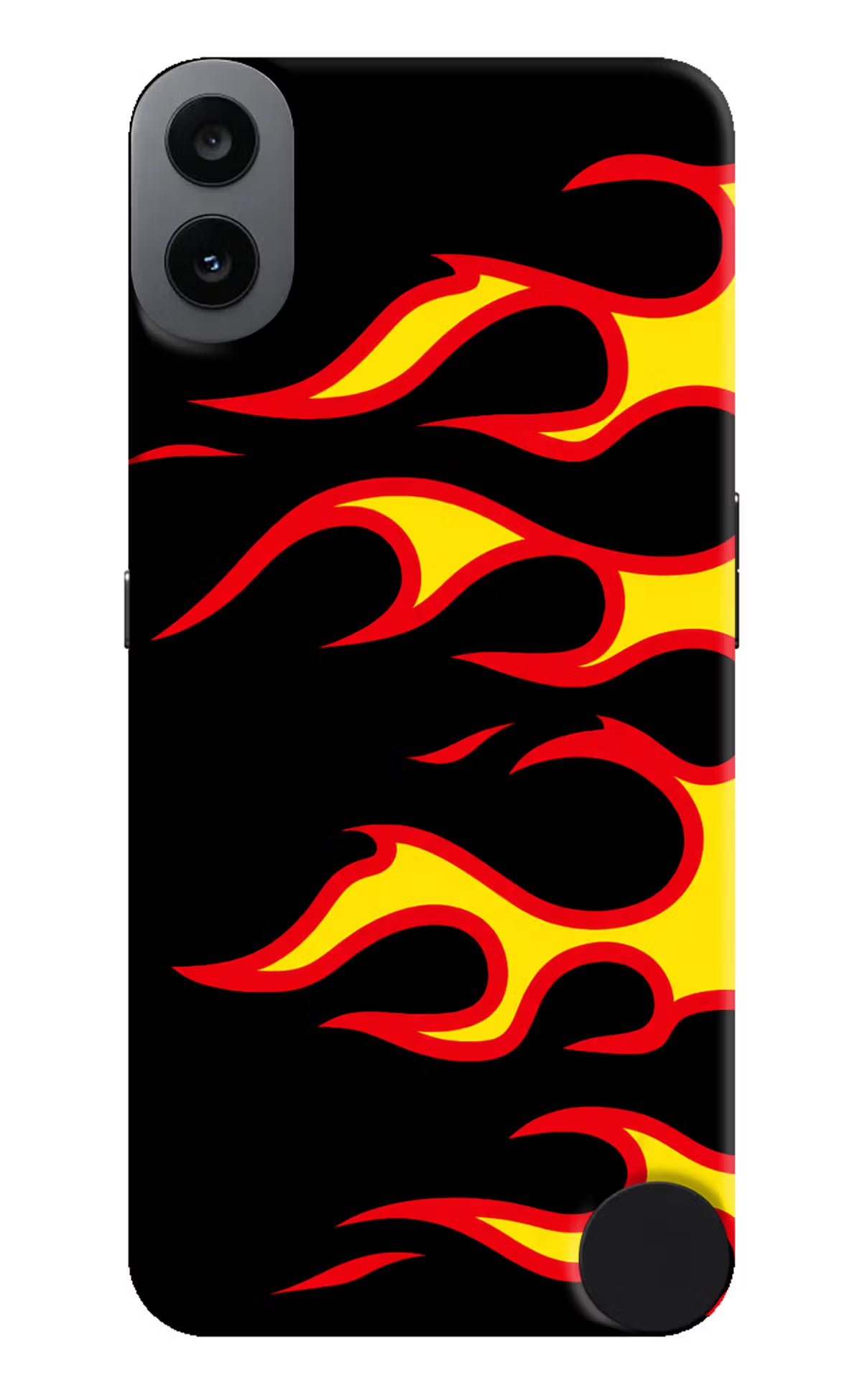 Side Sweep Flames CMF by Nothing Phone 1 Hard Case Back Cover by Casekaro