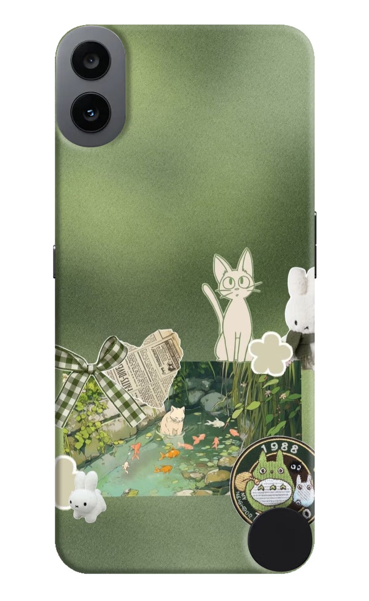 Aesthetic anime CMF by Nothing Phone 1 Hard Case Back Cover by Casekaro
