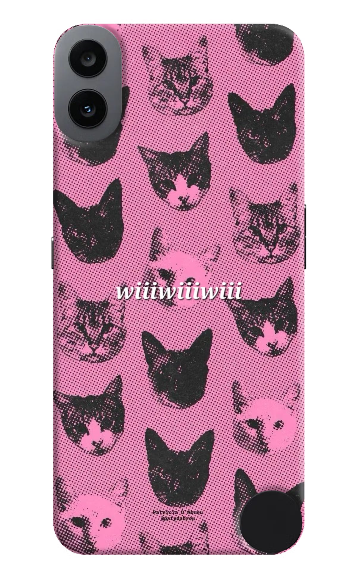 Pink Cats CMF by Nothing Phone 1 Hard Case Back Cover by Casekaro