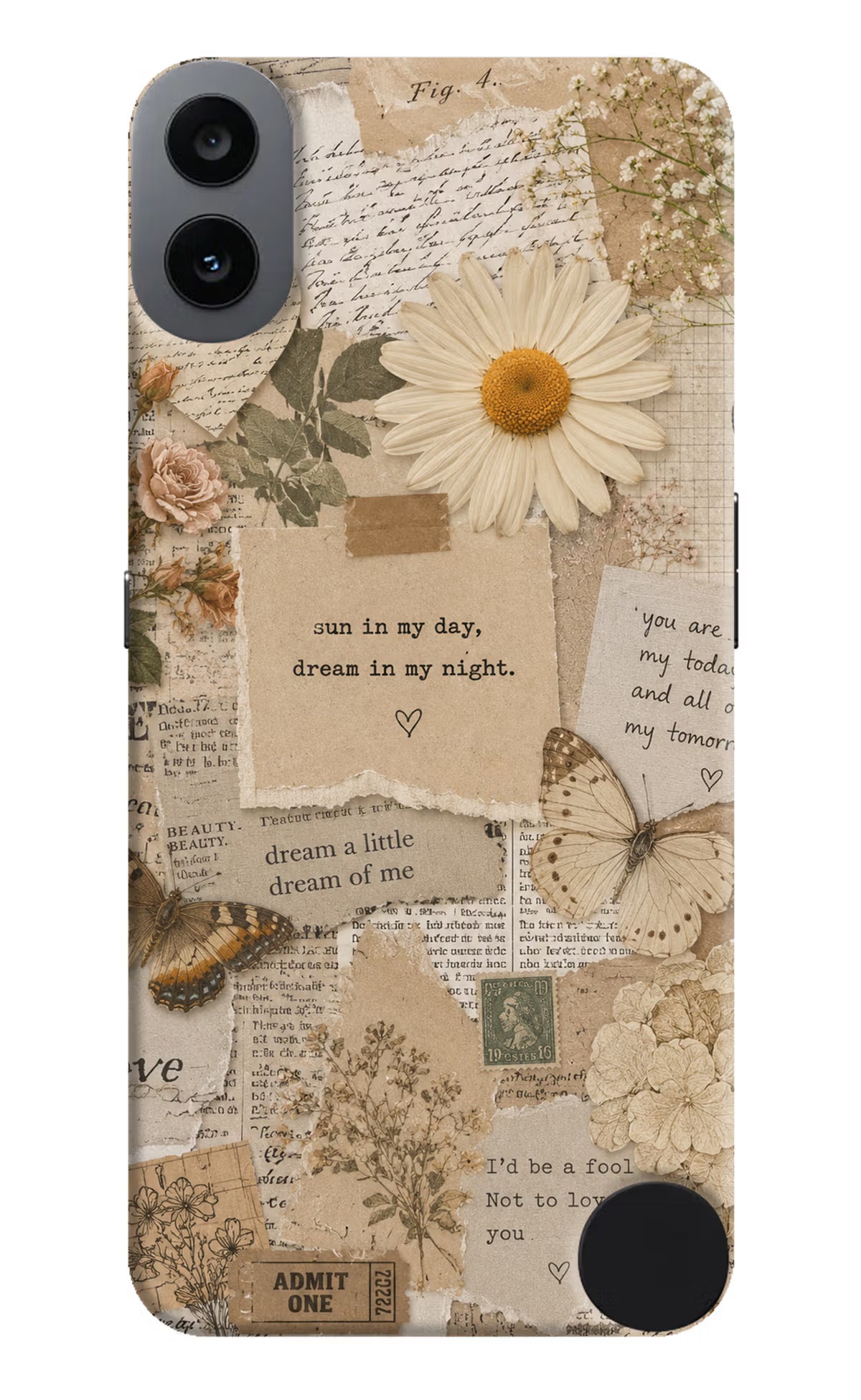 Vintage case CMF by Nothing Phone 1 Hard Case Back Cover by Casekaro