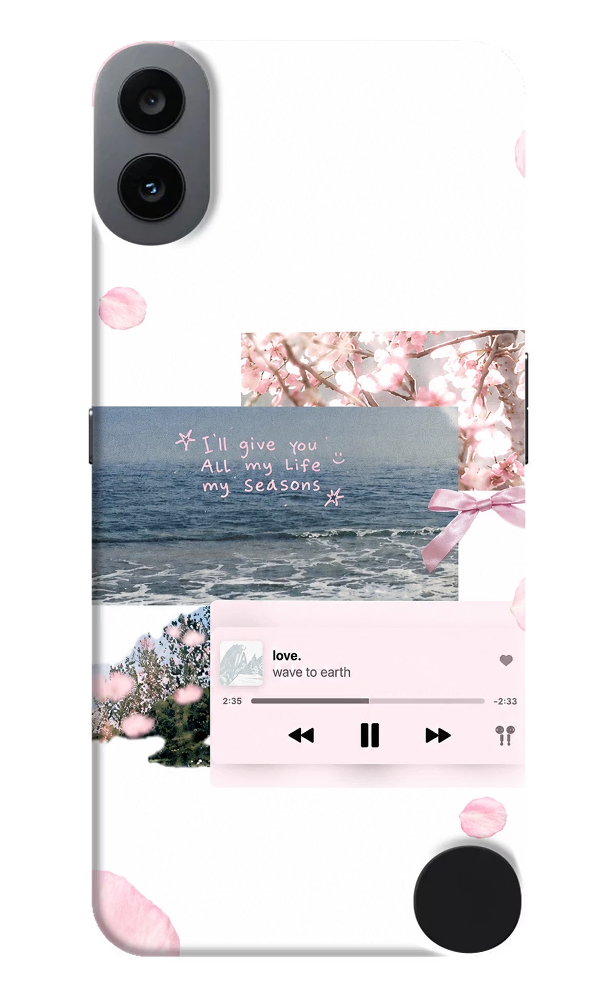 Wave to earth CMF by Nothing Phone 1 Hard Case Back Cover by Casekaro