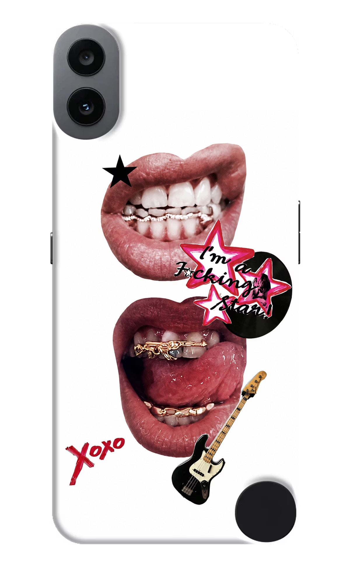 Rockstar CMF by Nothing Phone 1 Hard Case Back Cover by Casekaro