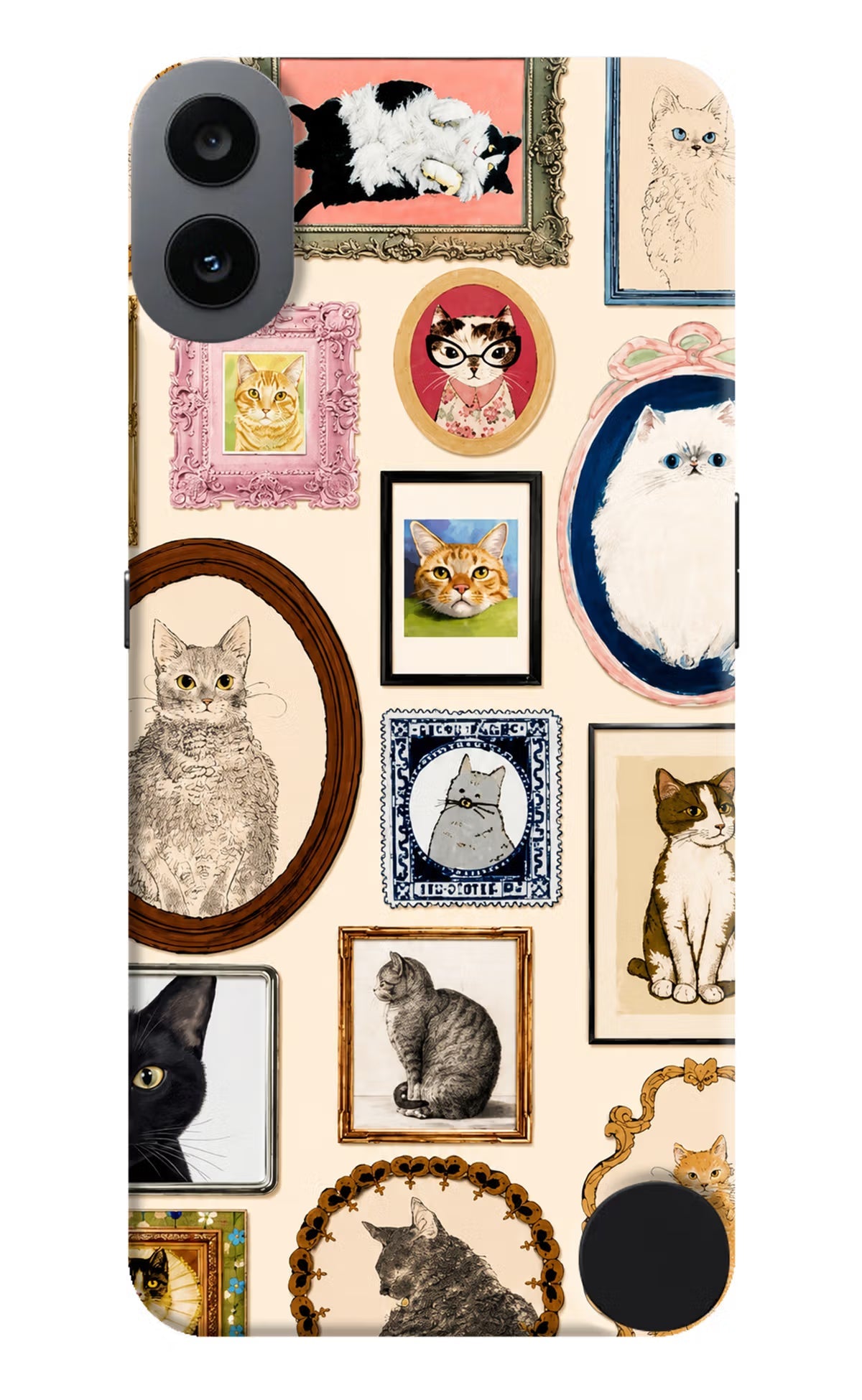 Mirror Cats CMF by Nothing Phone 1 Hard Case Back Cover by Casekaro