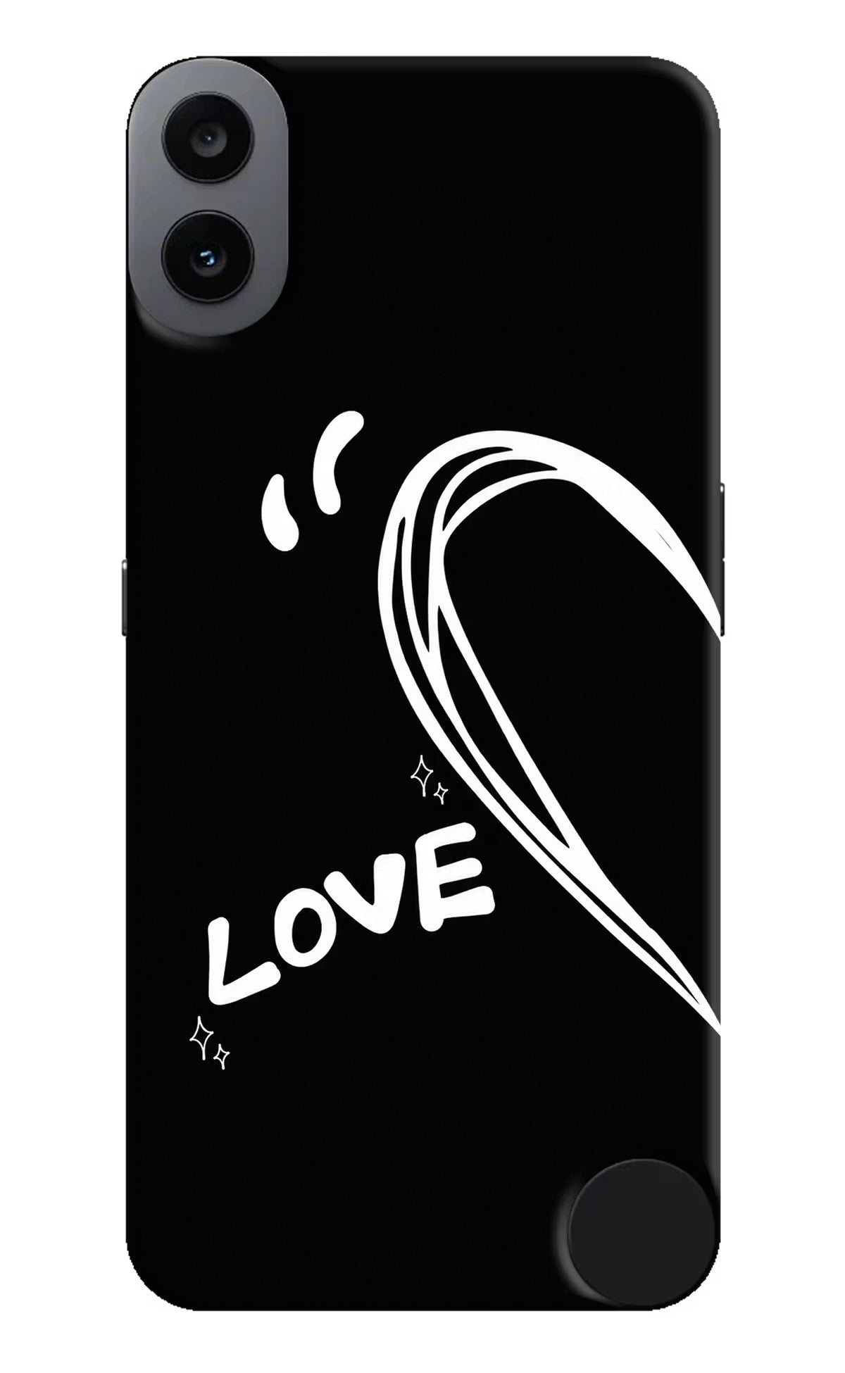 Love Line CMF by Nothing Phone 1 Hard Case Back Cover by Casekaro