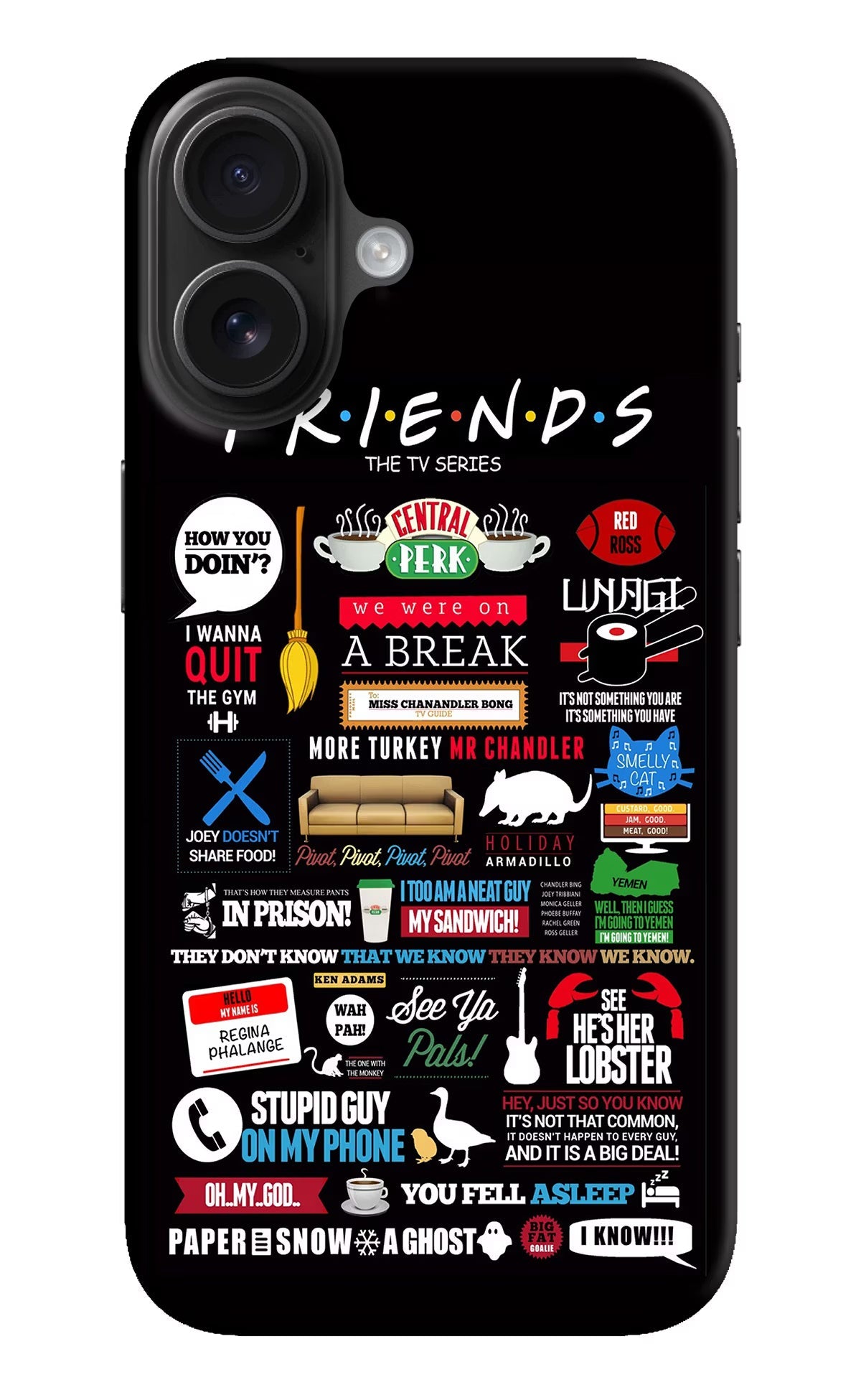 FRIENDS iPhone 16 Hard Case Back Cover by Casekaro