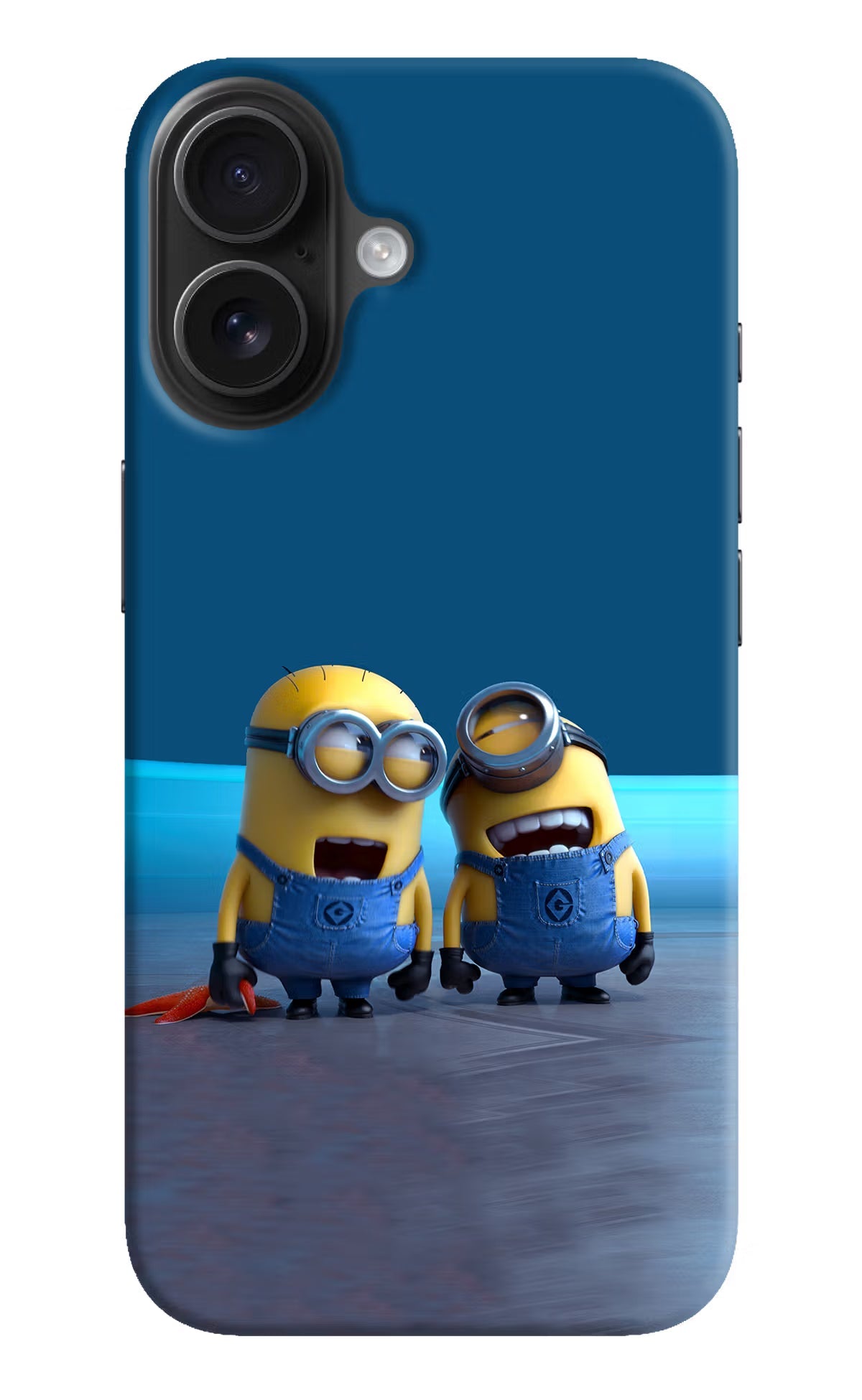 Minion Laughing iPhone 16 Hard Case Back Cover by Casekaro