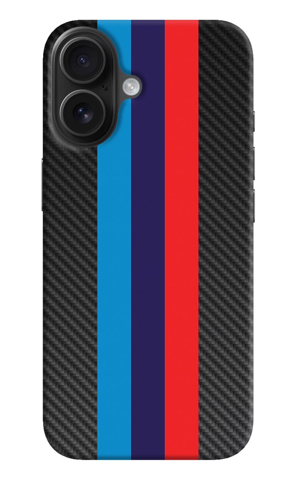 BMW Stripes Pattern iPhone 16 Hard Case Back Cover by Casekaro