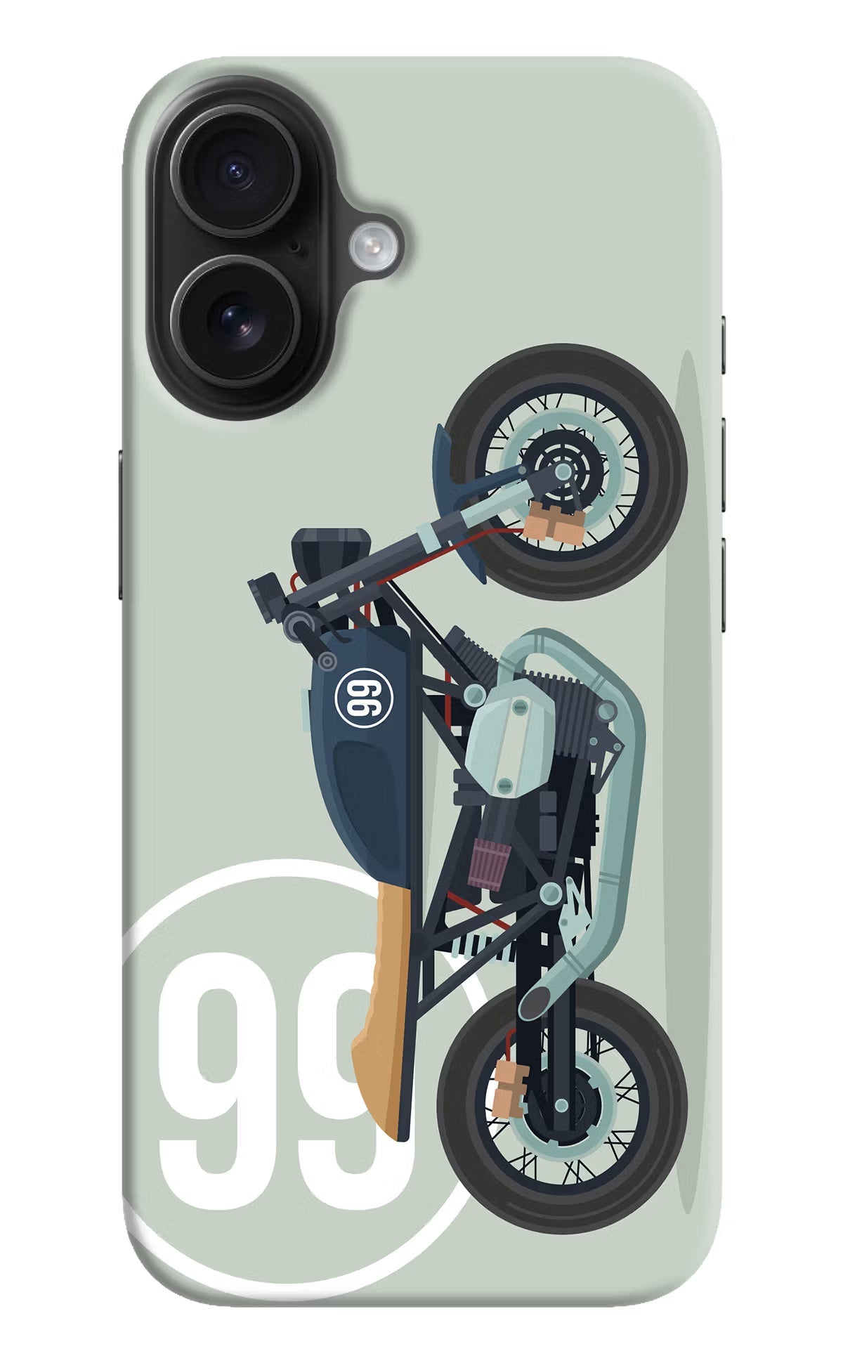 Classic Cafe Racer 99 iPhone 16 Hard Case Back Cover by Casekaro