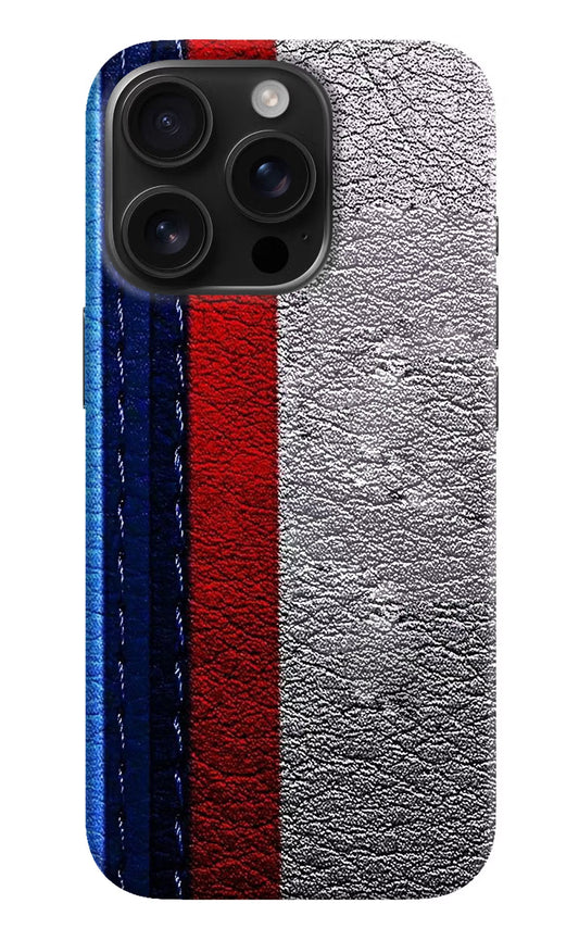BMW Stripes iPhone 16 Pro Max Hard Case Back Cover by Casekaro