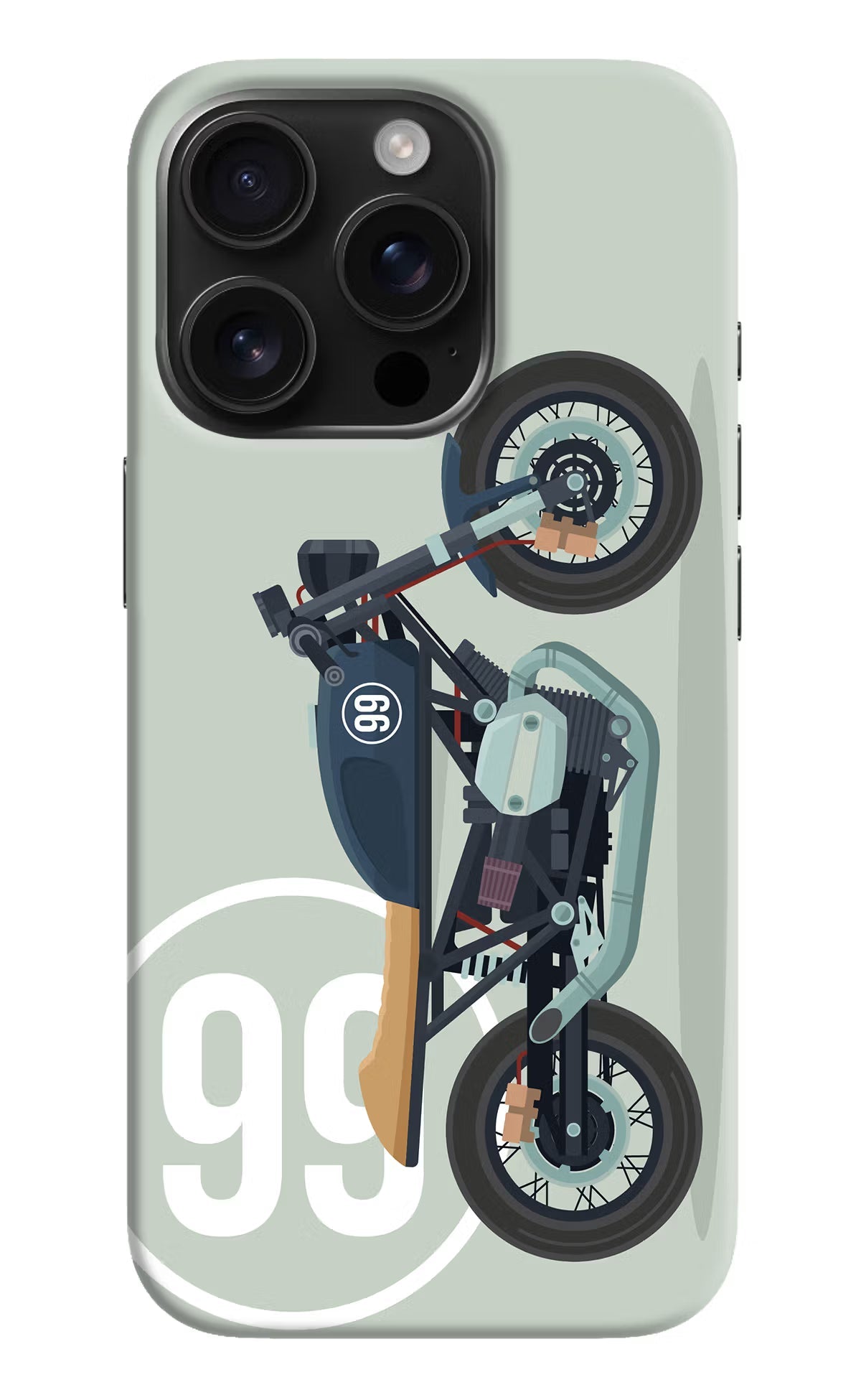 Classic Cafe Racer 99 iPhone 16 Pro Max Hard Case Back Cover by Casekaro