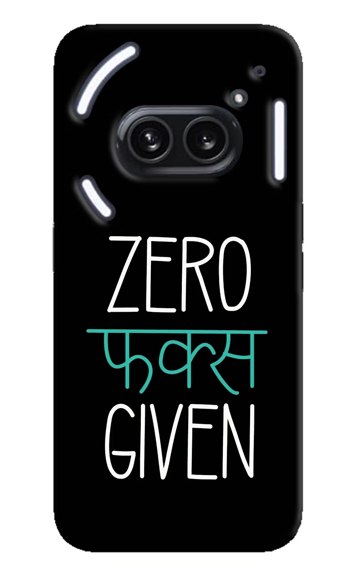 Zero Fucks Given Nothing Phone 2A Plus Hard Case Back Cover by Casekaro