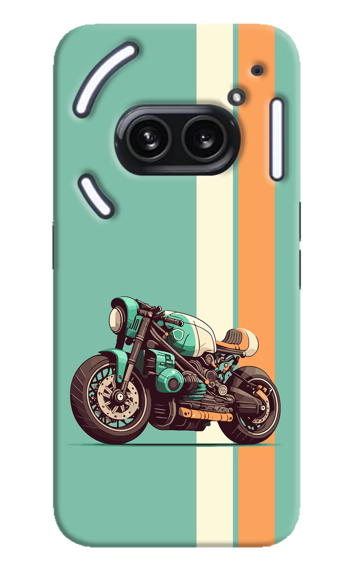 Striped Moto Drift Nothing Phone 2A Plus Hard Case Back Cover by Casekaro
