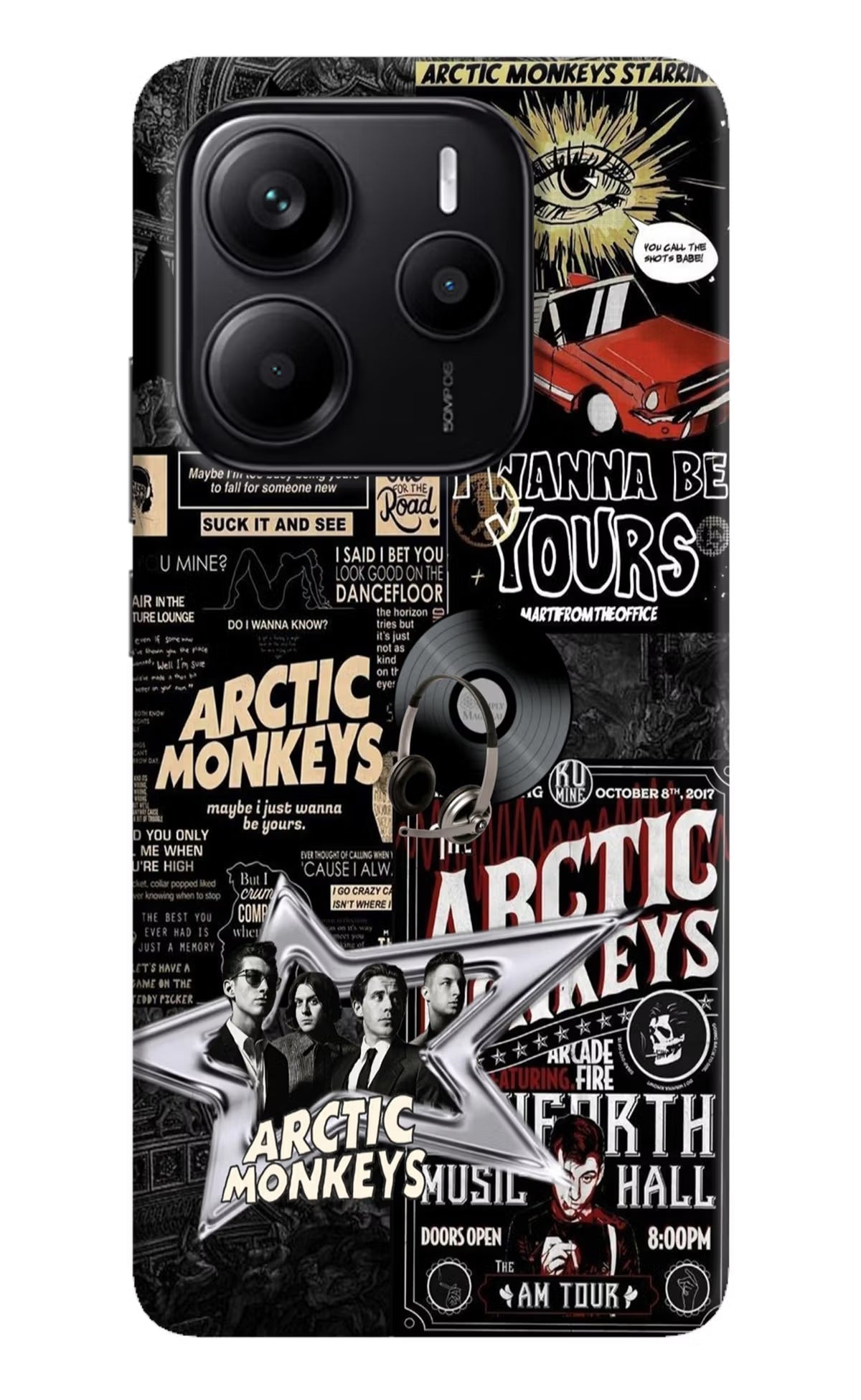 Arctic Monkeys Redmi Note 14 5G Hard Case Back Cover by Casekaro