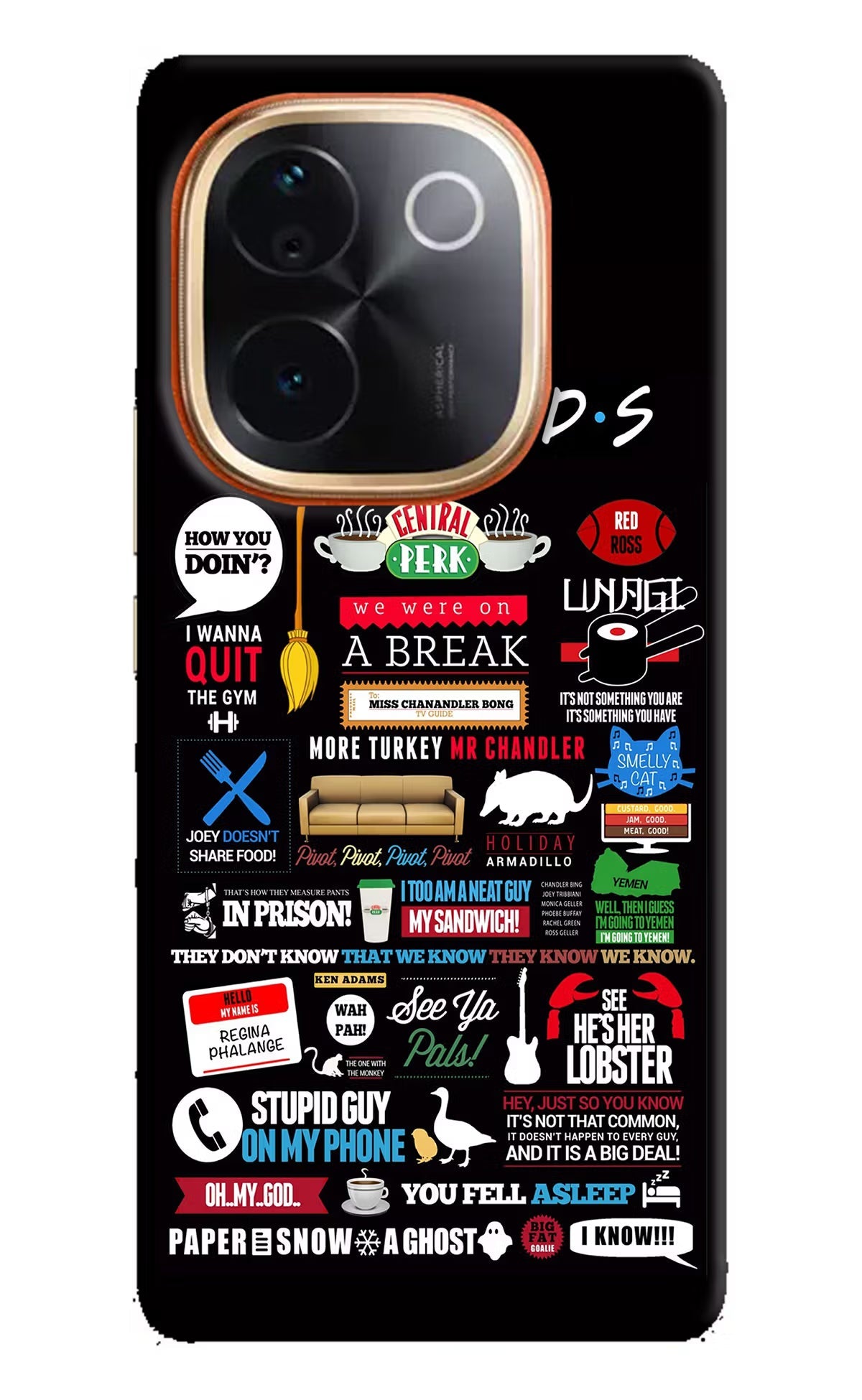 FRIENDS IQOO Z9S Pro 5G Hard Case Back Cover by Casekaro